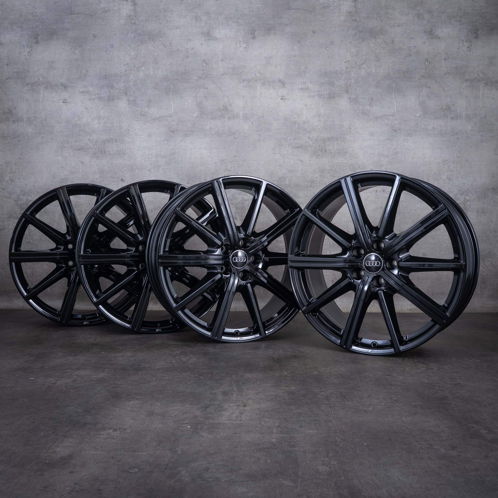 Cerchi originali Audi A6 S6 da 20 pollici 4K C8 4K0601025CB nero lucido