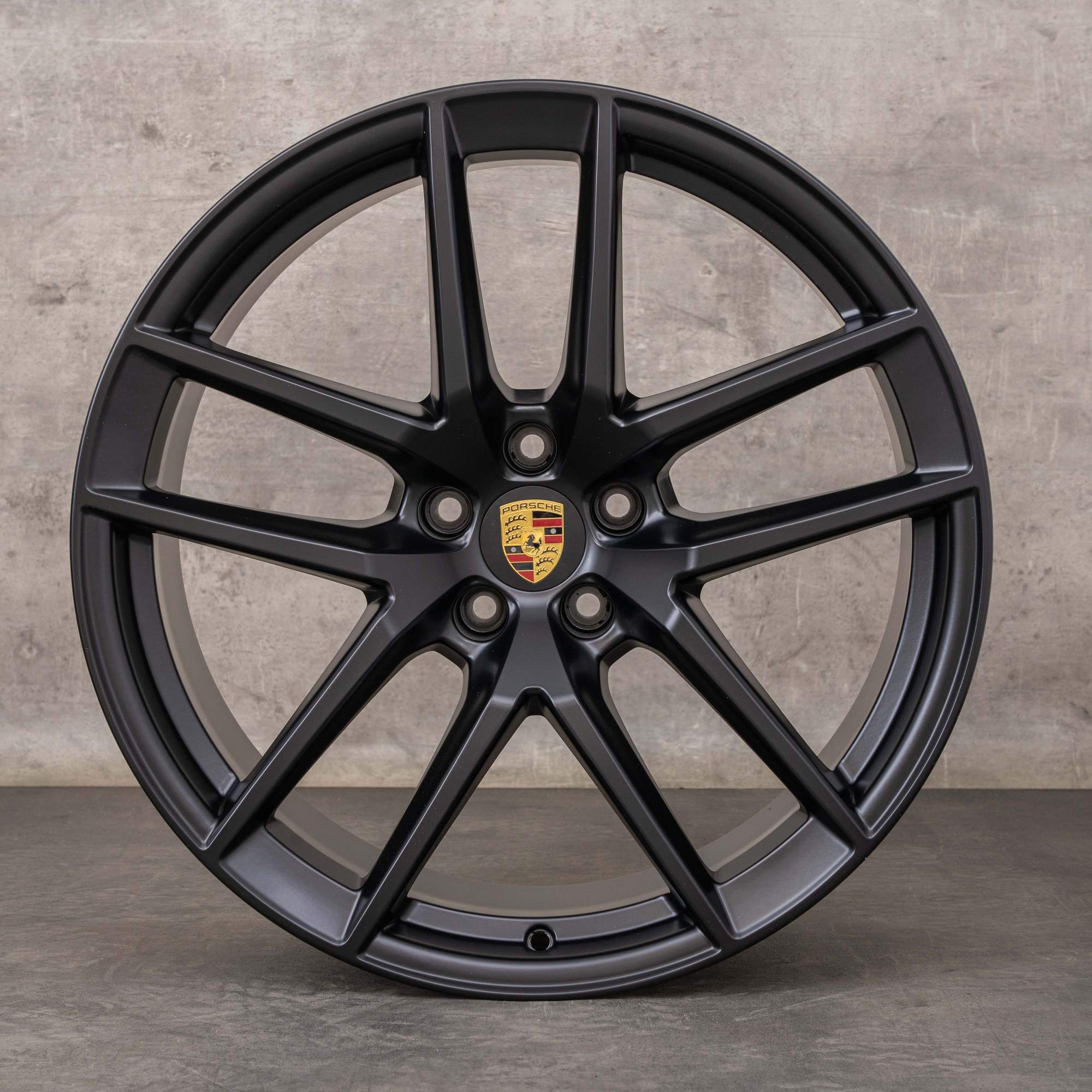 Jantes originais Porsche Macan III de verão 20 polegadas 95B044668E preto mate
