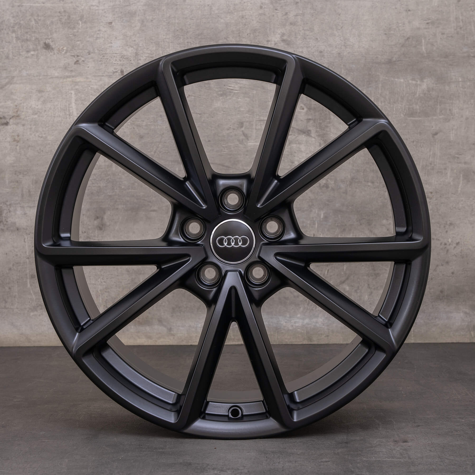 OEM Audi A4 S4 rims 19 inch 8W B9 8W0601025BD black matt
