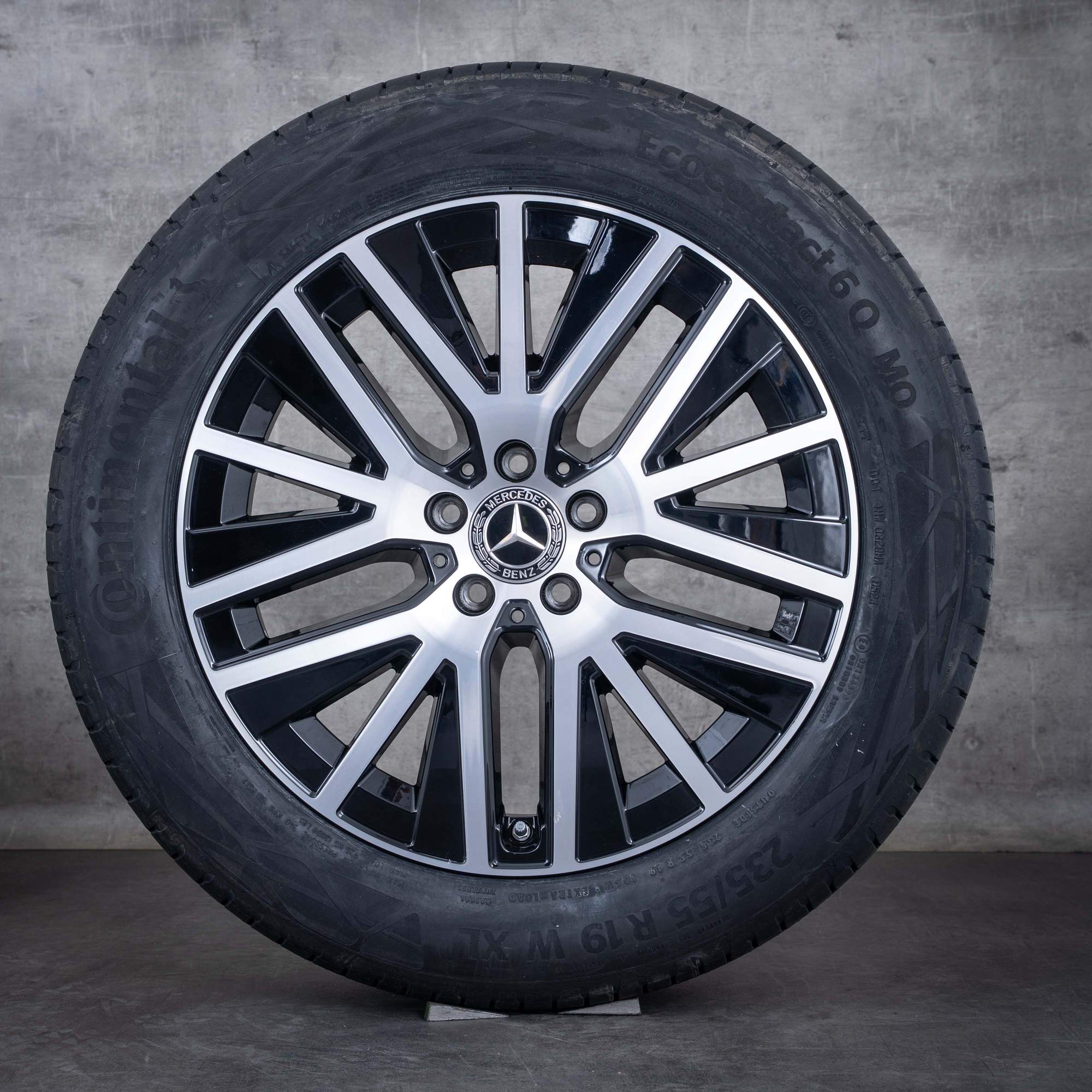 Oryginał Mercedes Benz GLC & 43 AMG felgi 19 cali C253 X253 koła letnie A2534014900 czarne Polerowane