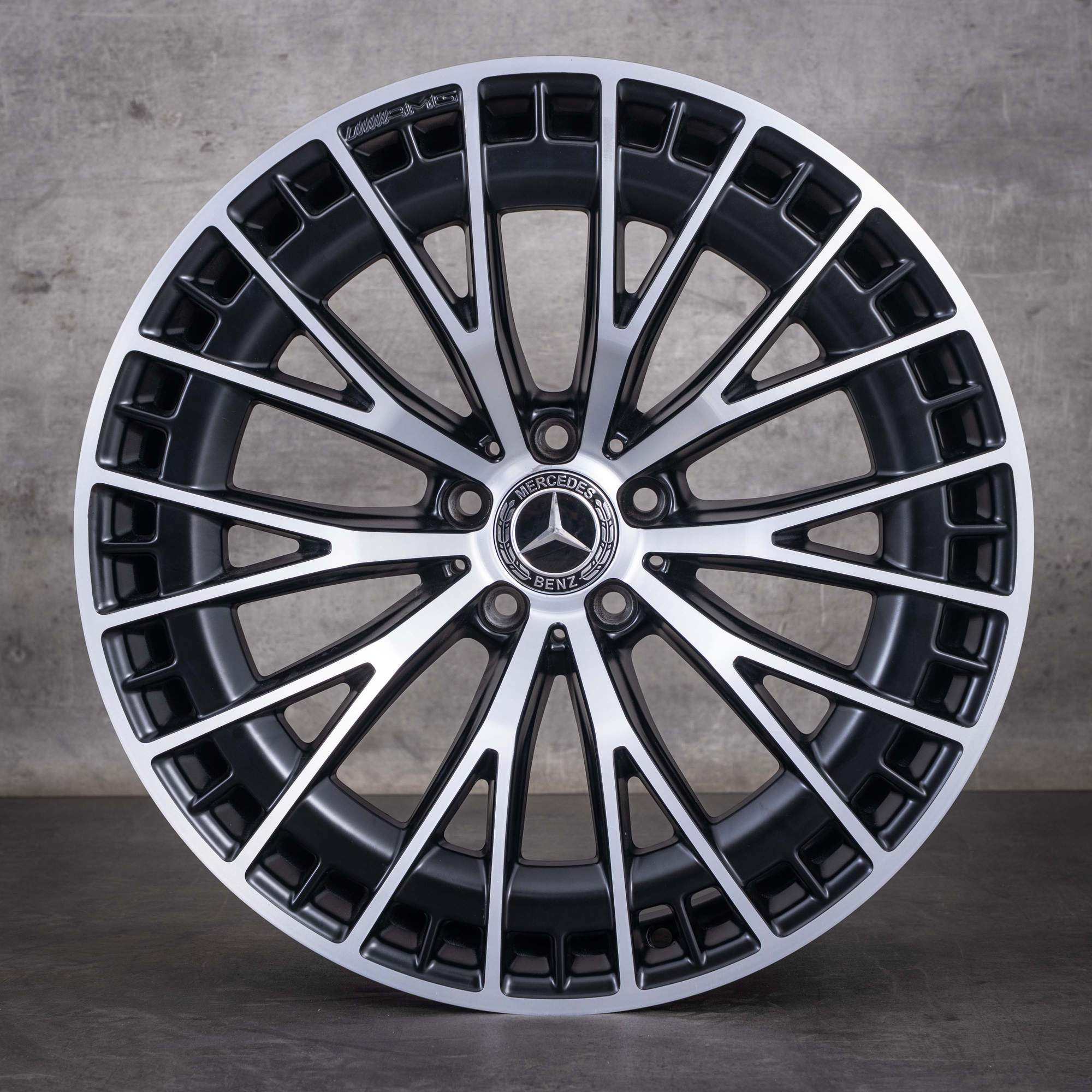 OEM Mercedes-Benz CLE 53 AMG 20inch rims C236 A236 4Matic A2364012900 A2364013000 Matte Black diamond cut