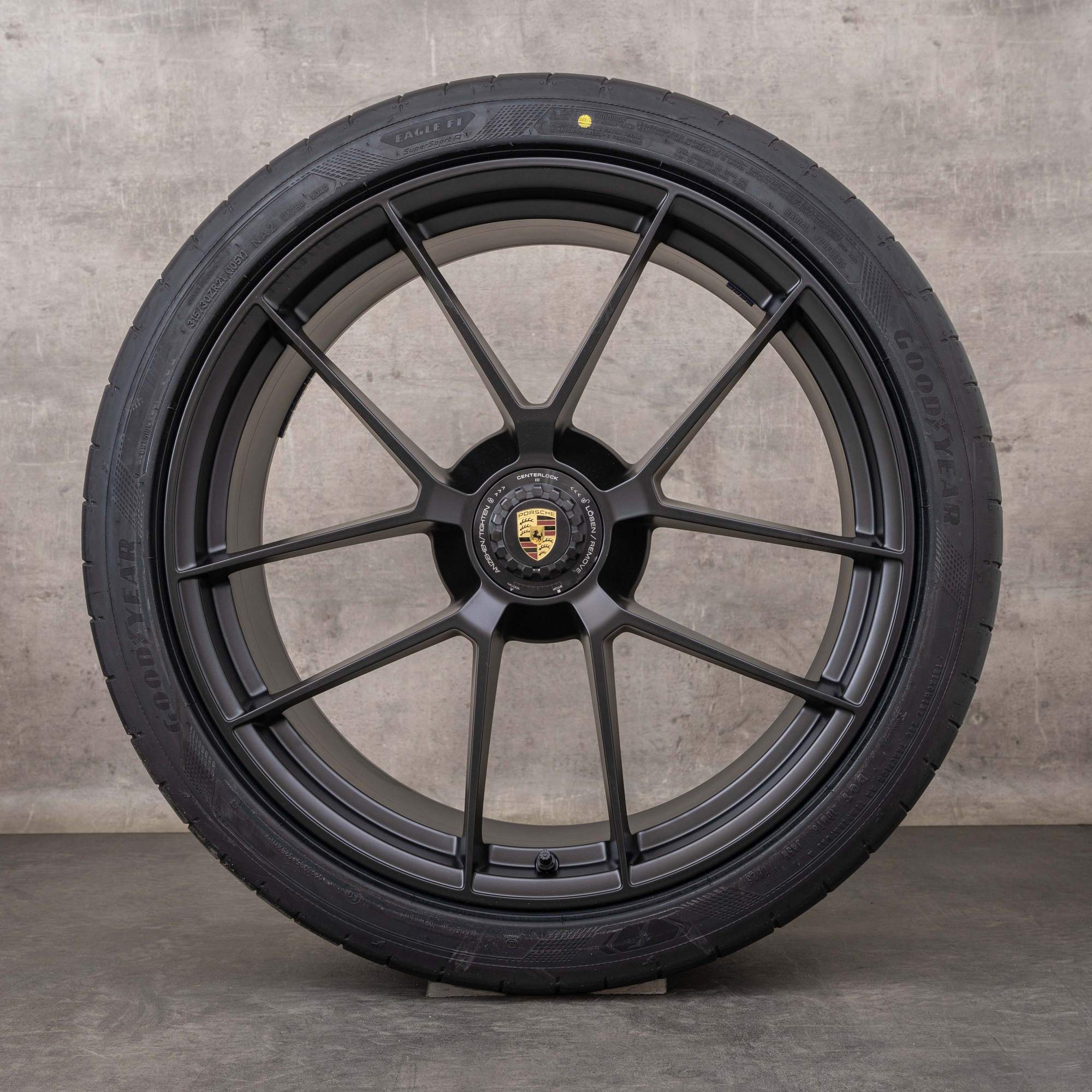 Originele Porsche 992 II velgen 20 21 inch Carrera GTS zomerwielen 992601025BT 992601025CA zwart mat NIEUW