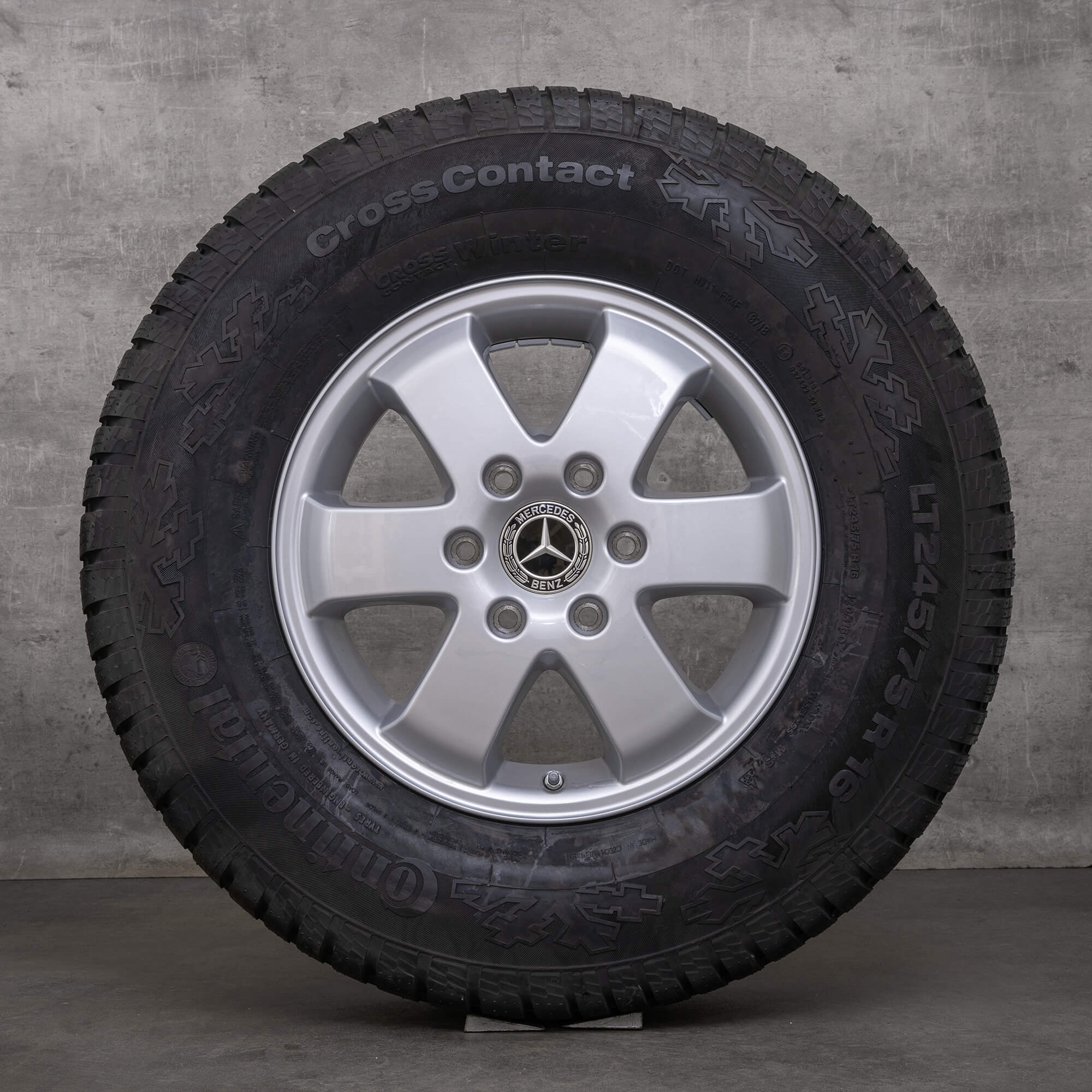 Jantes de inverno originais Mercedes Benz Sprinter II 16 polegadas W906 jantes A0014018602 prata NOVO