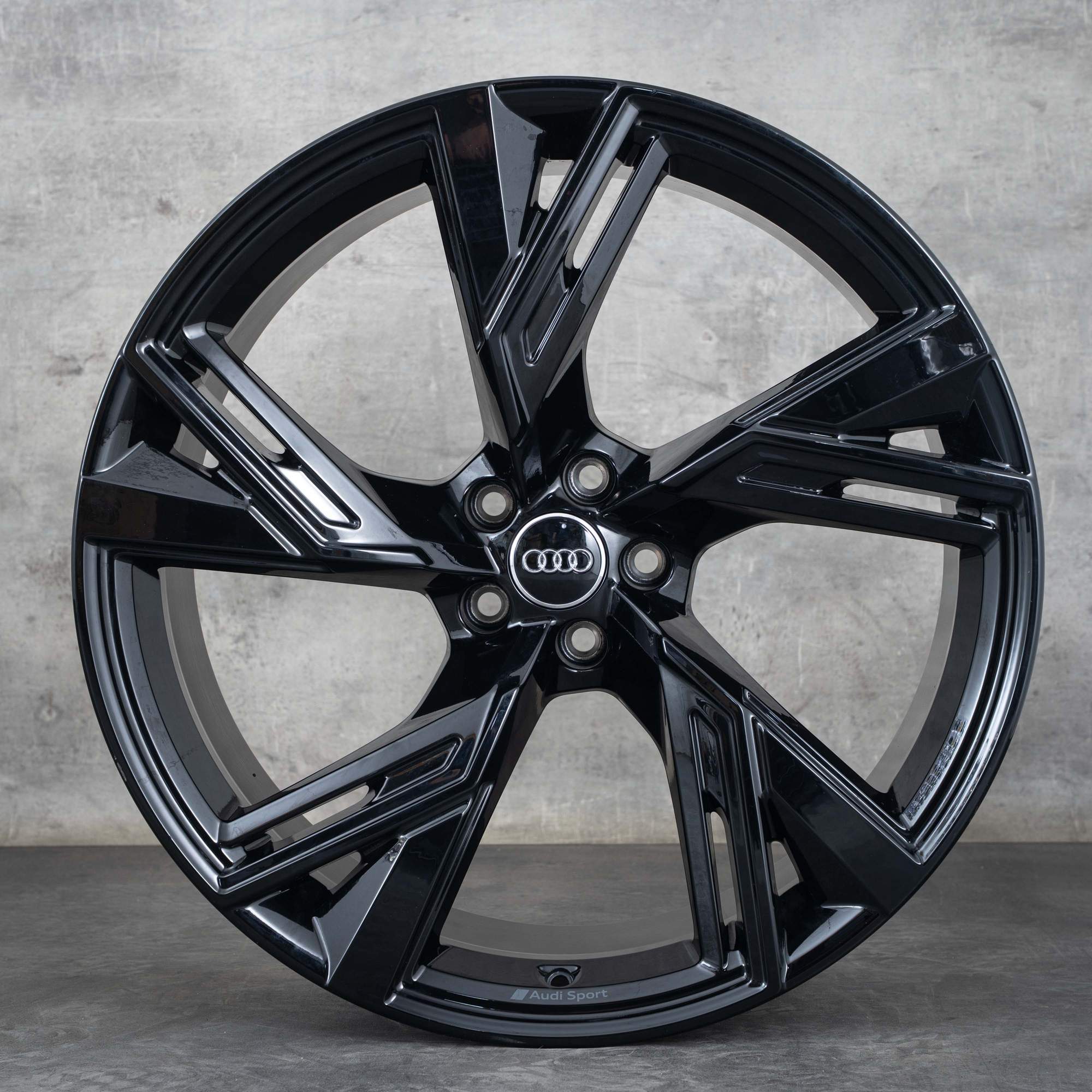 Originale Audi RS6 RS7 jante 22 inch 4K RS anvelope de vară 4K0601025DH negru lucios