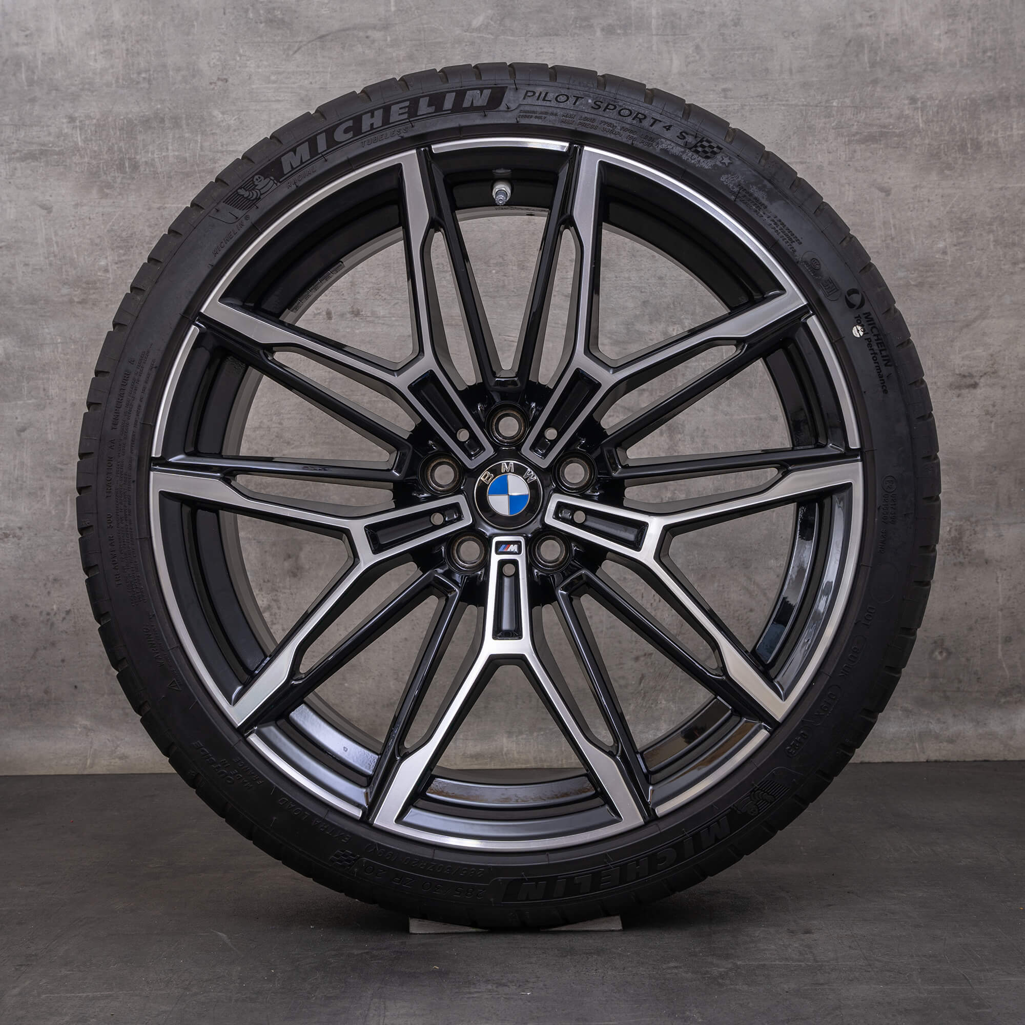 Jantes e pneus inverno originais BMW M2 M3 M4 19 20 polegadas G87 G80 G81 G82 G83 jantes estilo 930 M 7882869 7882870 jet black