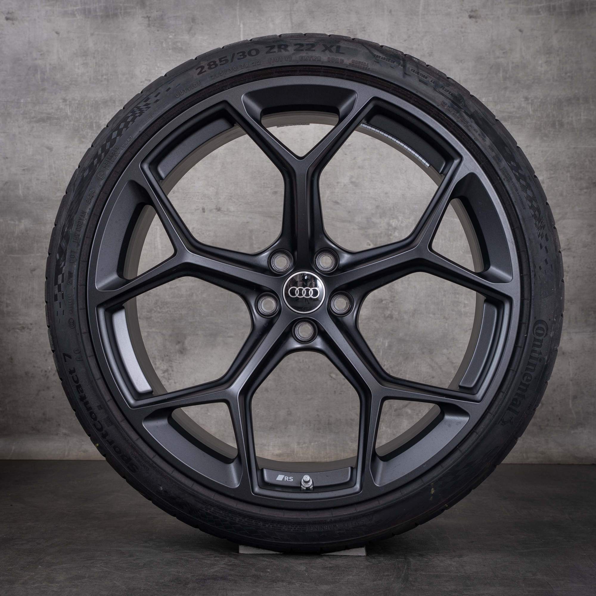 Alkuperäiset Audi RS6 RS7 -vanteet 22 tuumaa 4K C8 Performance -kesäpyörät 4K0601025CQ graniitti matta