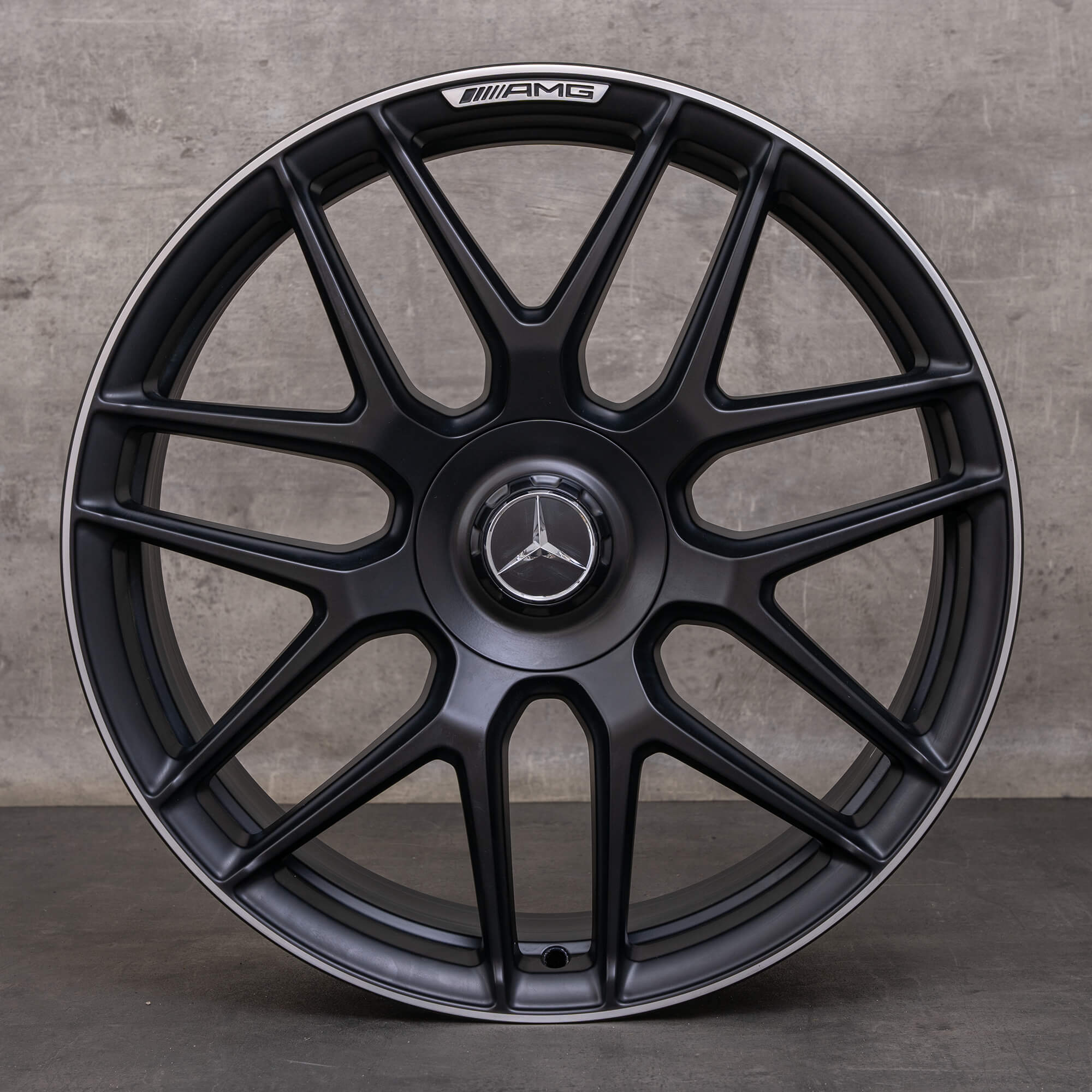 Orijinal Mercedes Benz S-Serisi S63 S65 AMG jantlar 20 inç W222 A217 C217 A2224014200 A2224014300 Alüminyum siyah mat parlak tornalanmış