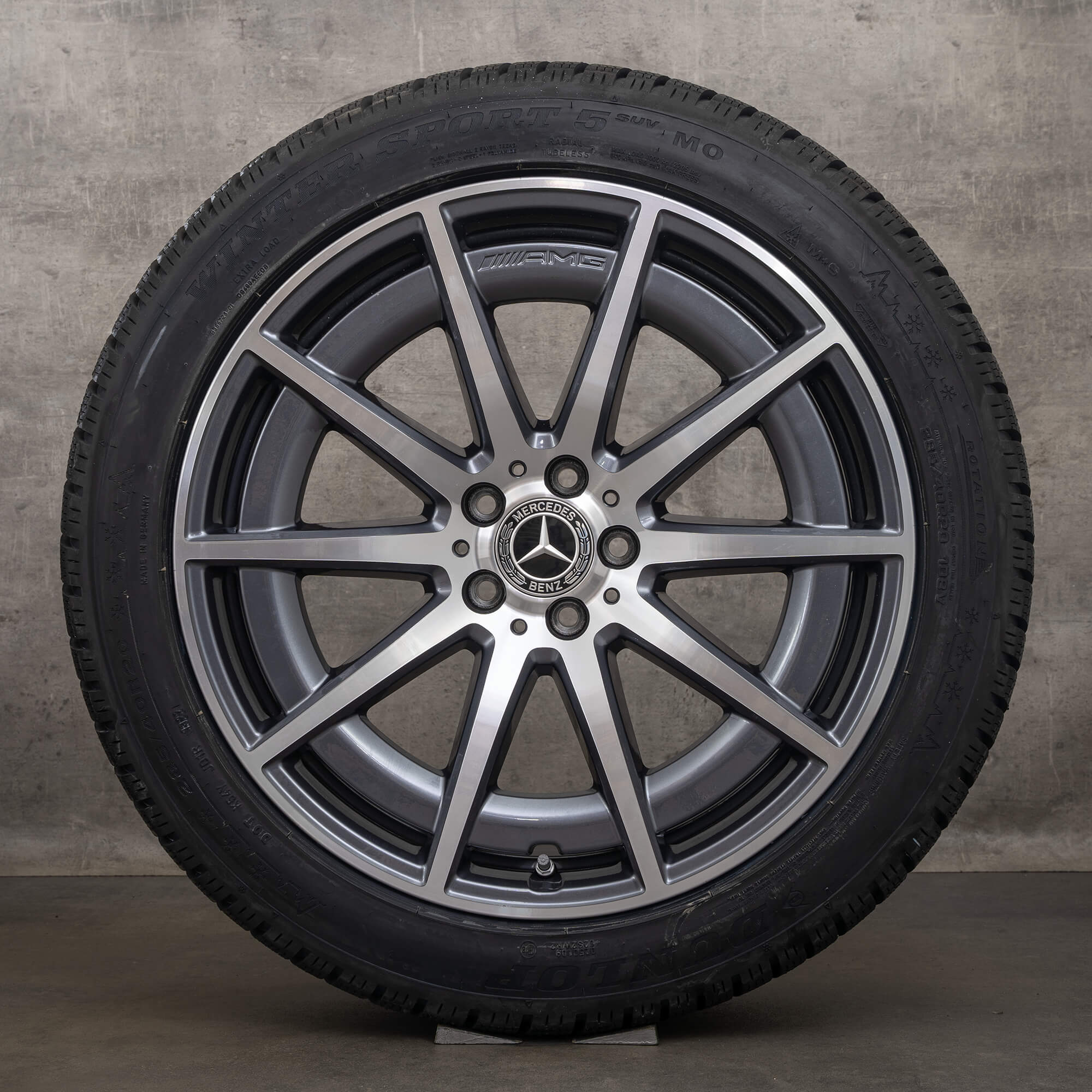 Alkuperäiset Mercedes Benz S-sarjan S 63 E AMG talvirenkaat 20 tuuman W223 Performance vanteet A2234011900 A2234012000 himalajanharmaa Kiillotettu UUSI