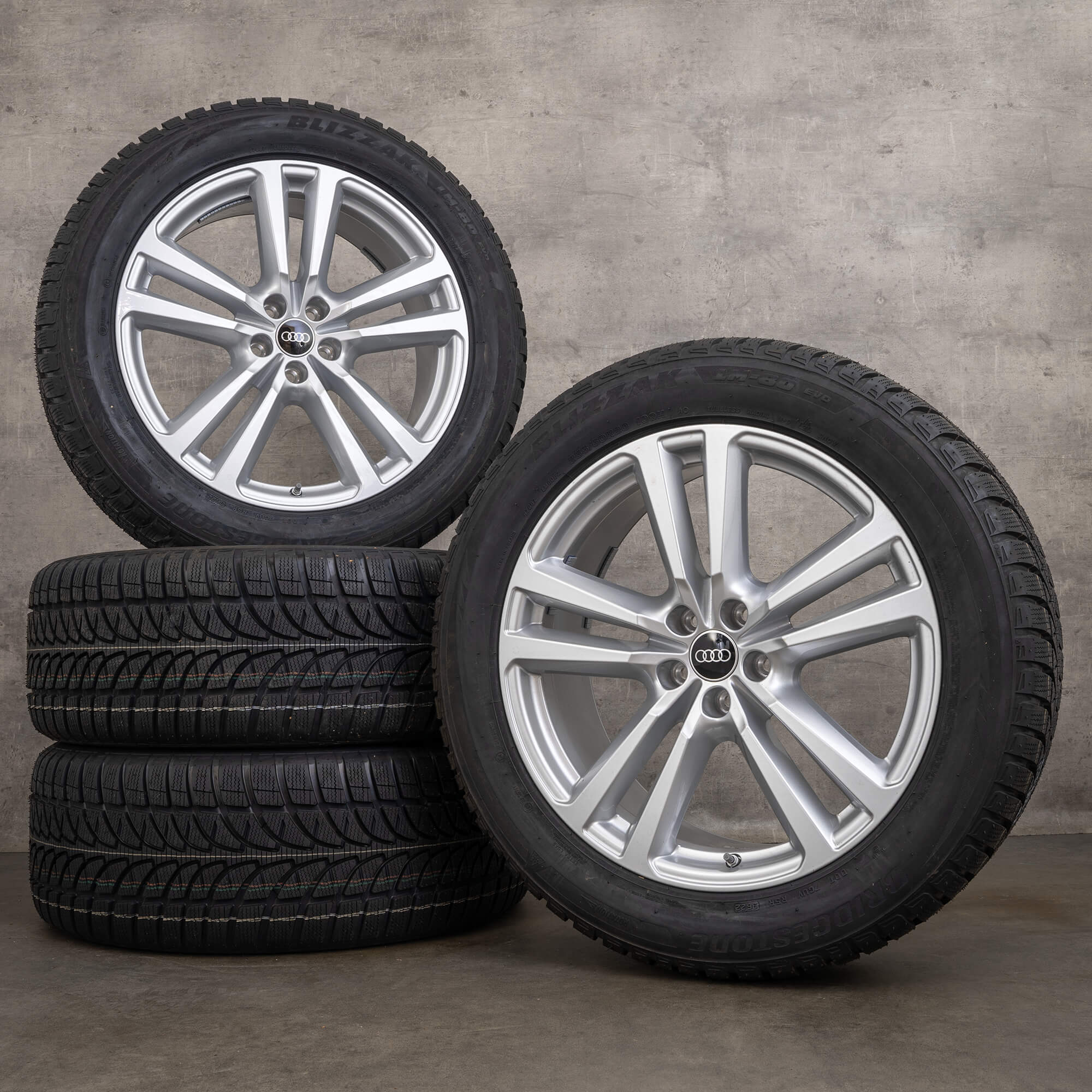 Original Audi Q7 SQ7 ruedas de invierno 20 pulgadas 4M llantas 4M0601025G plata NUEVO