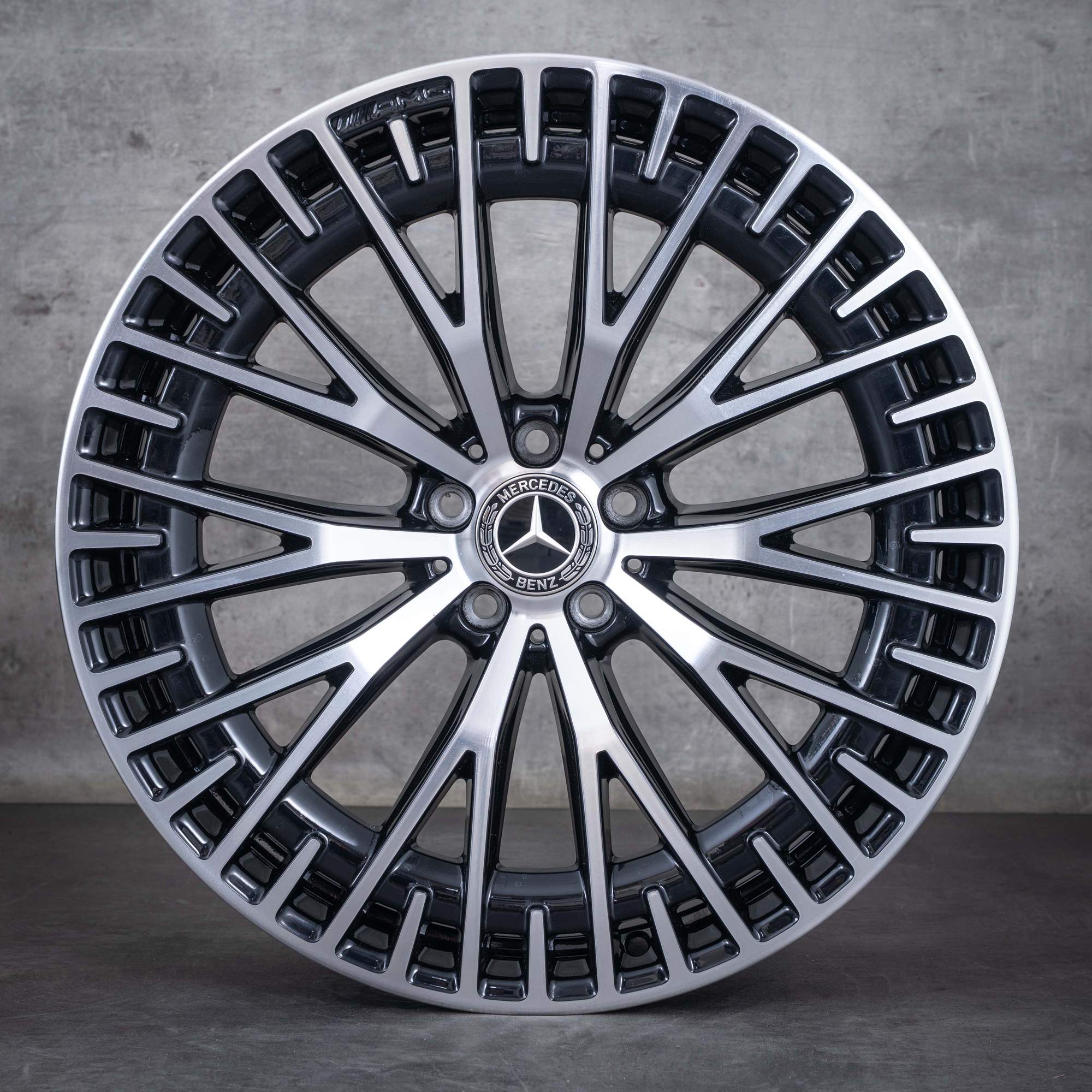 Originale Mercedes Benz EQS 53 AMG fælge 21 tommer V297 4Matic+ A2974012900 sort poleret