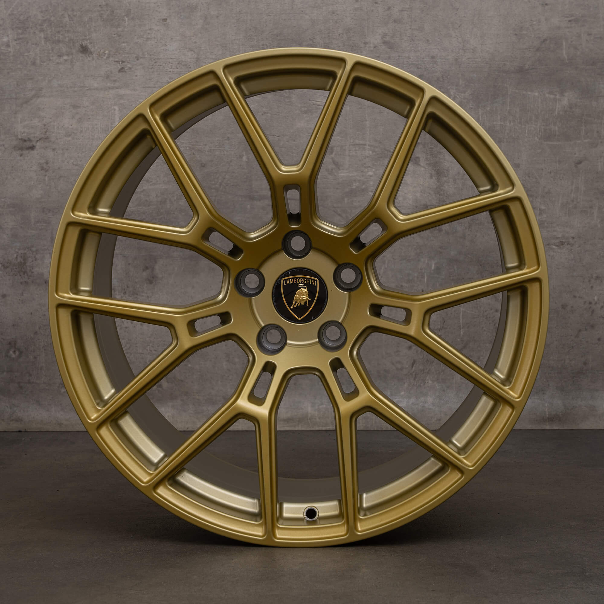 Originele Lamborghini Huracan velgen 19 inch 4T0601017 goud mat