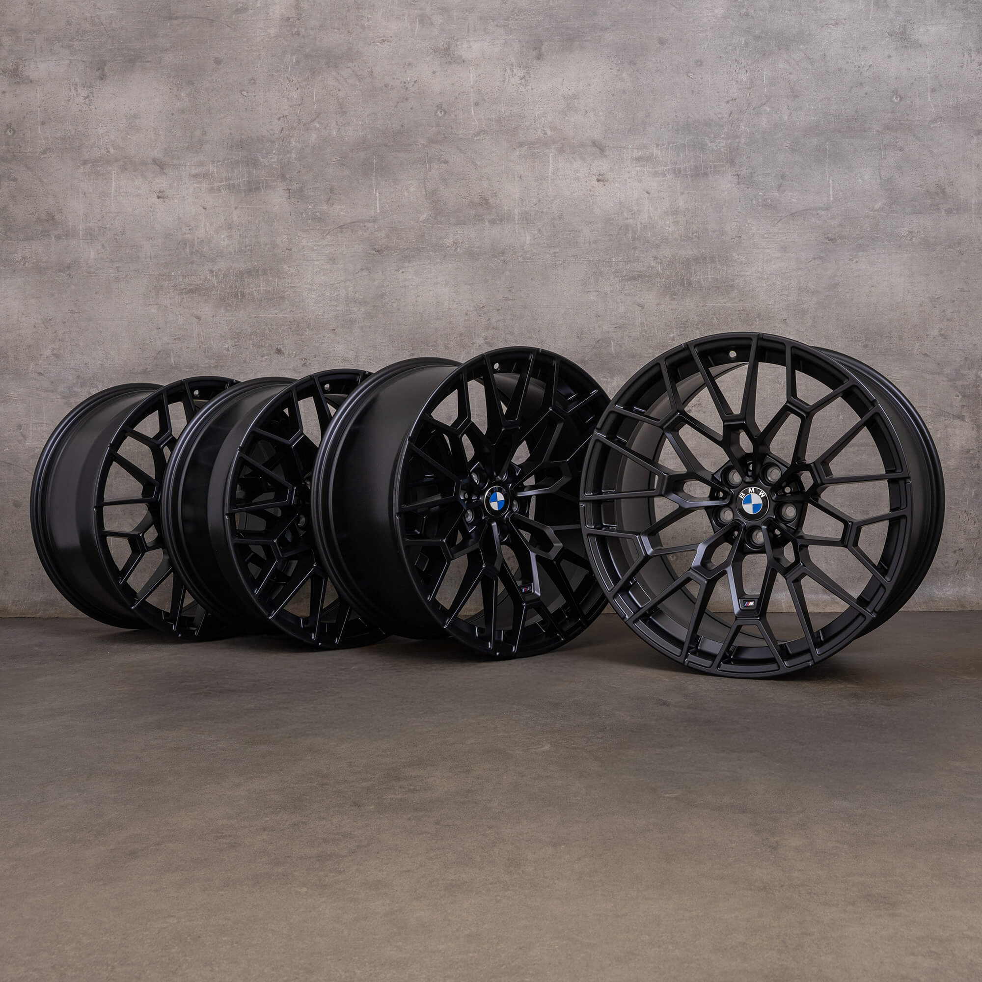 Original BMW M2 M3 M4 jantes 19 20 pouces G87 G80 G82 G83 Styling 827 M 7884365 7884366 noir mat