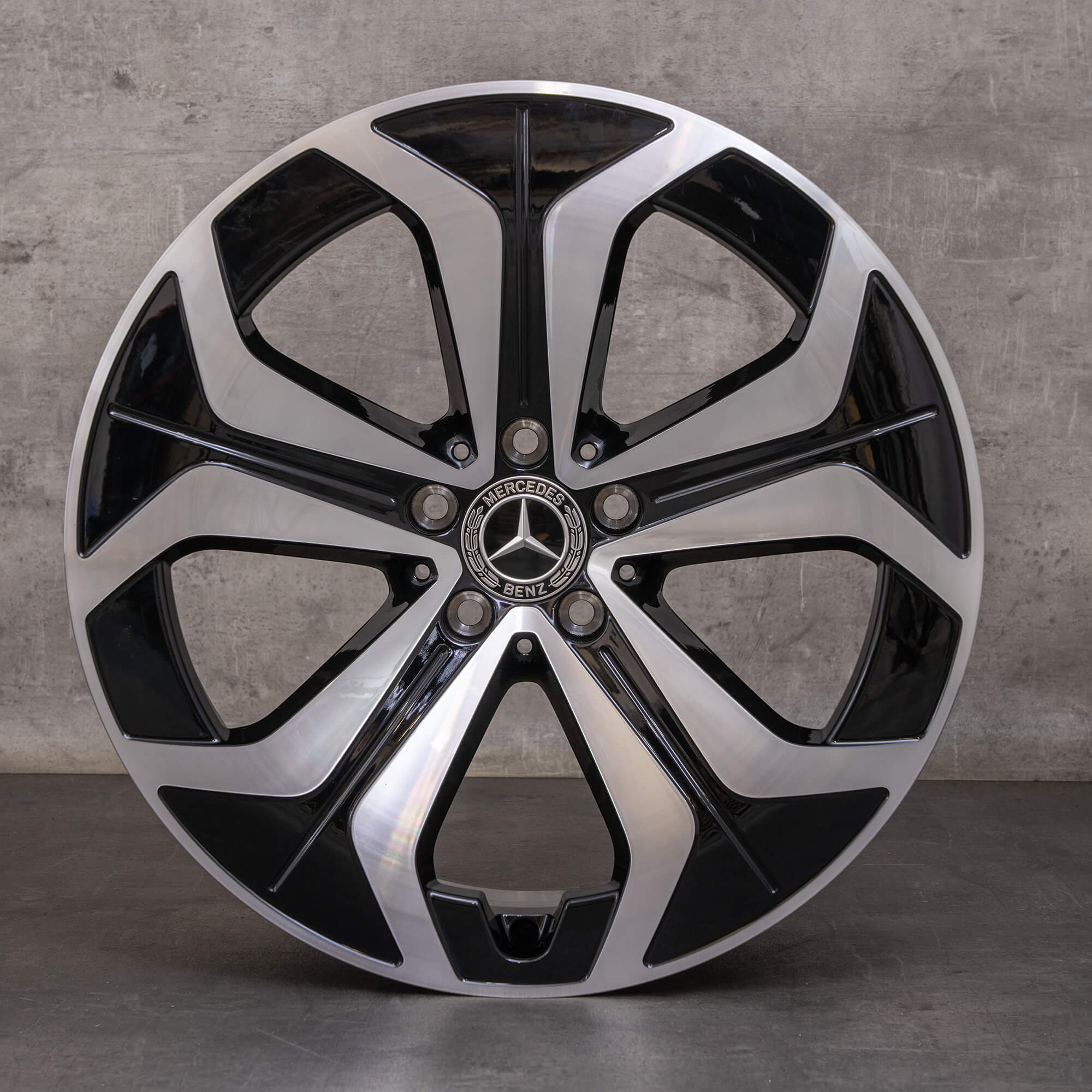 Orijinal Mercedes Benz E-Serisi kış jant lastik 19 inç X214 jantlar A2144014000 siyah parlak tornalı YENİ