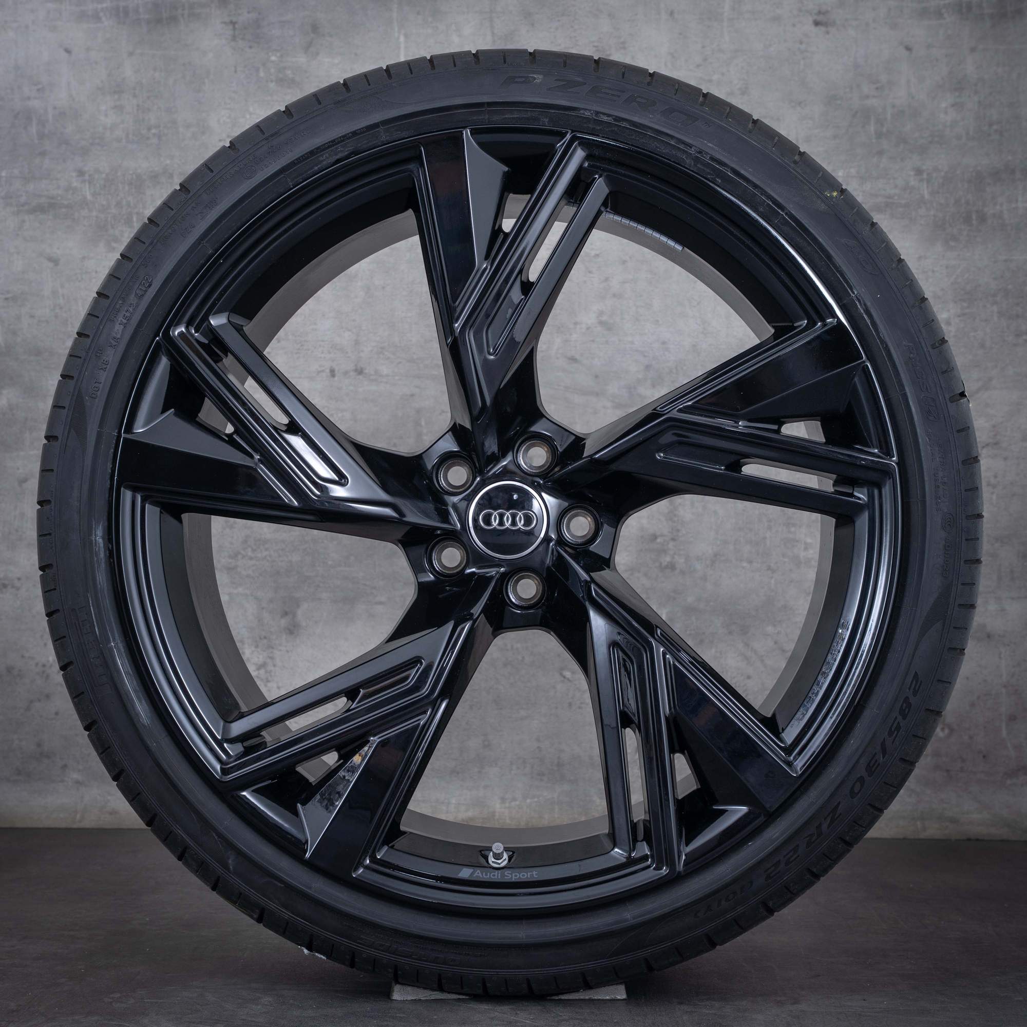 Oryginał Audi RS6 RS7 felgi 22 cale 4K RS koła letnie 4K0601025DH czarny błyszczący