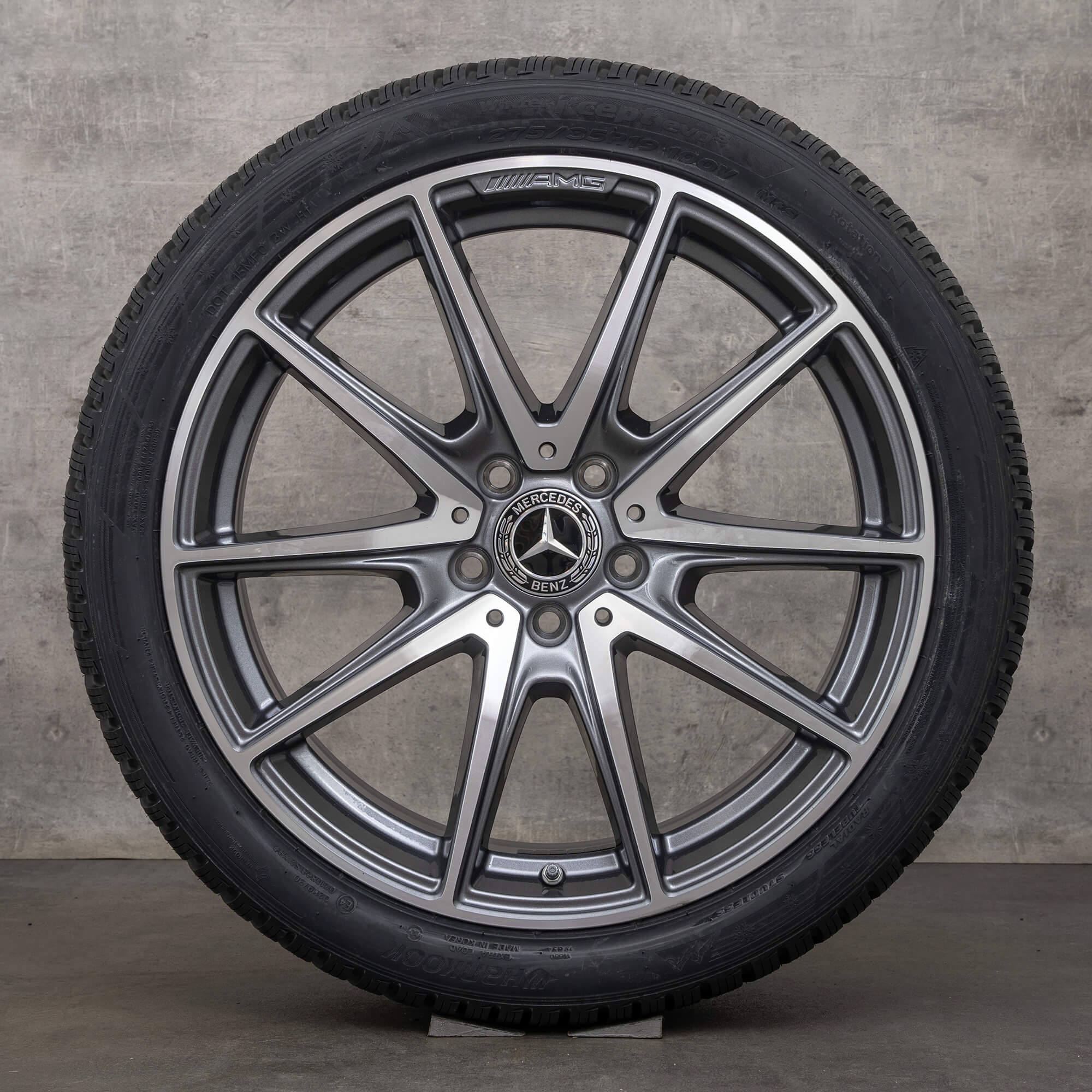 Original Mercedes Benz E-Klasse AMG Winterräder 19 Zoll W213 S213 C238 A238 Felgen A2134017300 himalaya grey glanzgedreht NEU