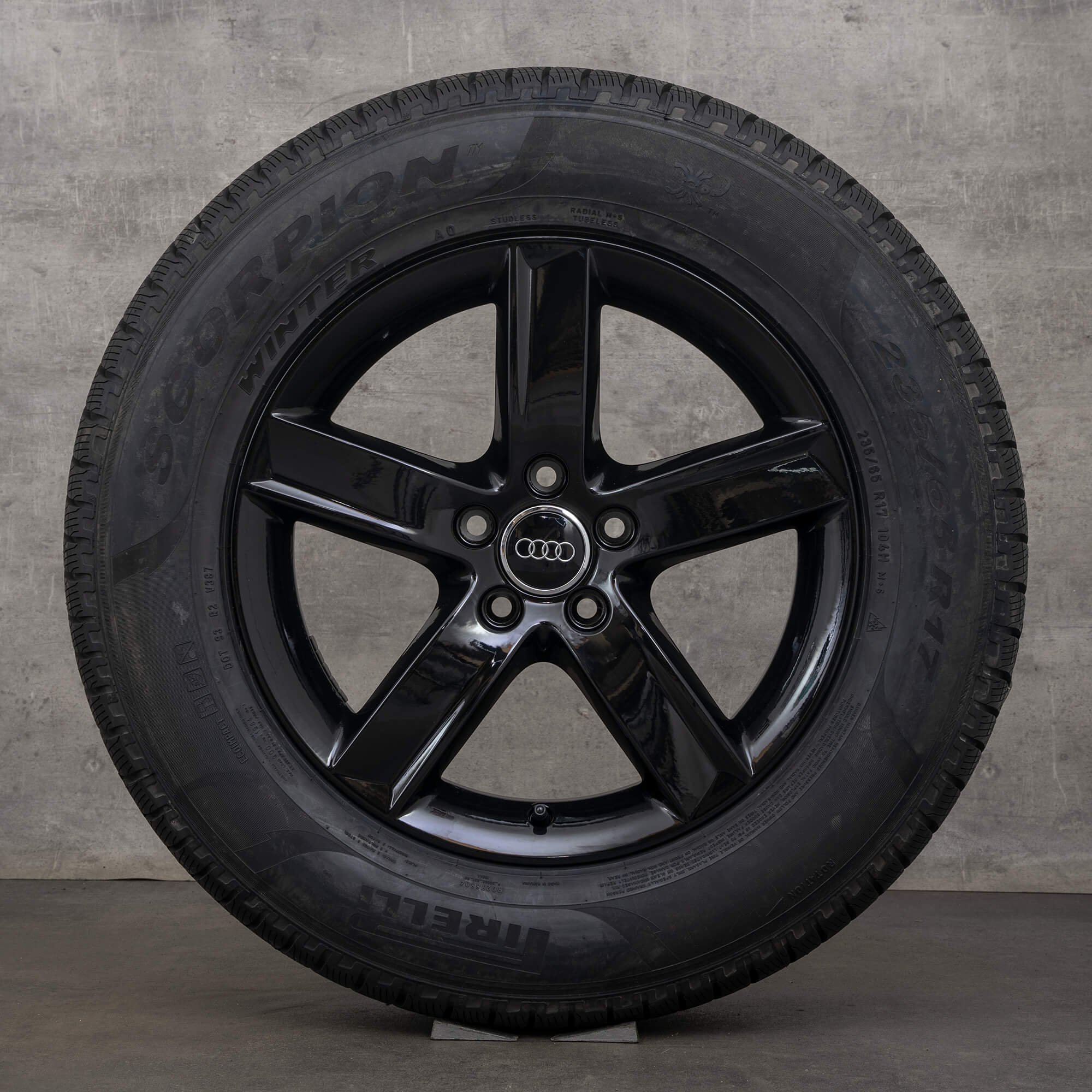 Original Audi Q5 Winterräder 17 Zoll 8R S Line Felgen 8R0071497 schwarz