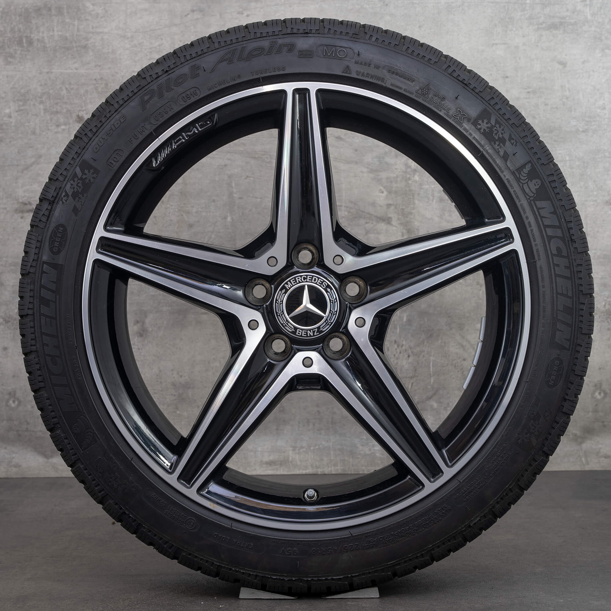 AMG 18 tommer fælge Mercedes Benz C-klasse W205 S205 C43 C450 sports vinterhjul