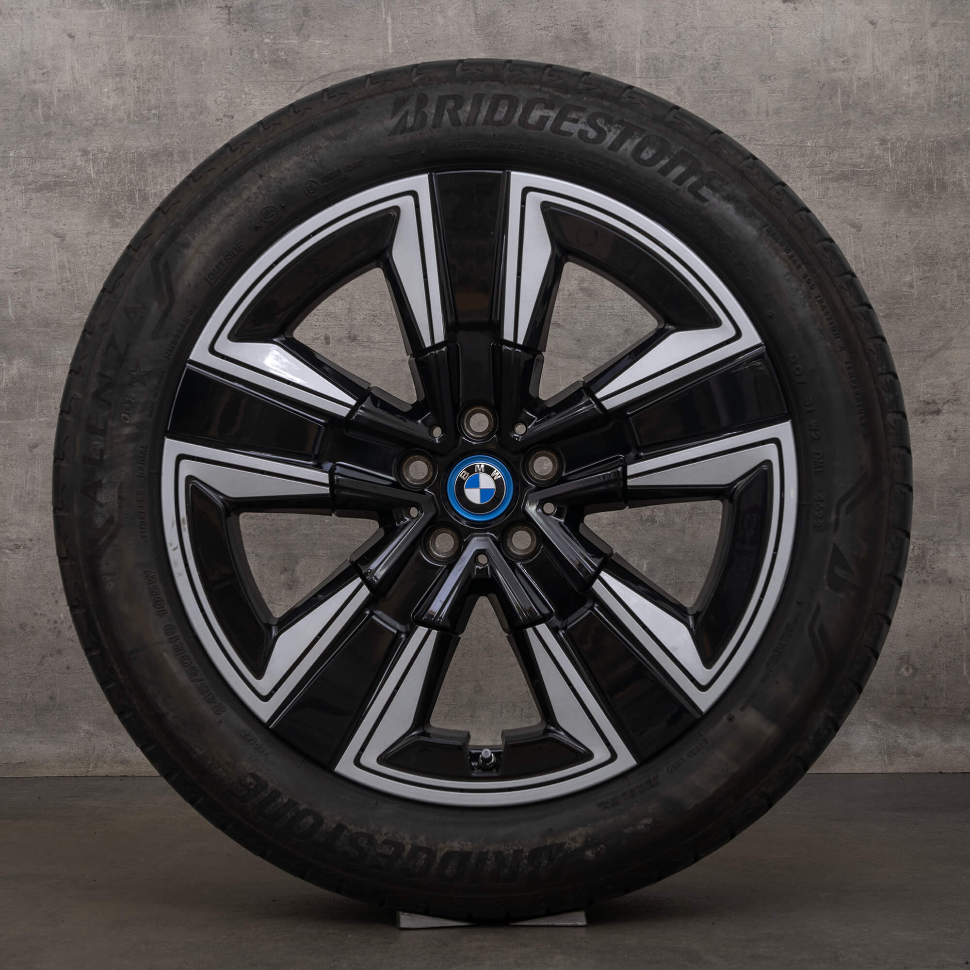 Originale BMW iX3 fælge 19 tommer G08 sommerhjul 6895627 842 kulsorte sommerdæk