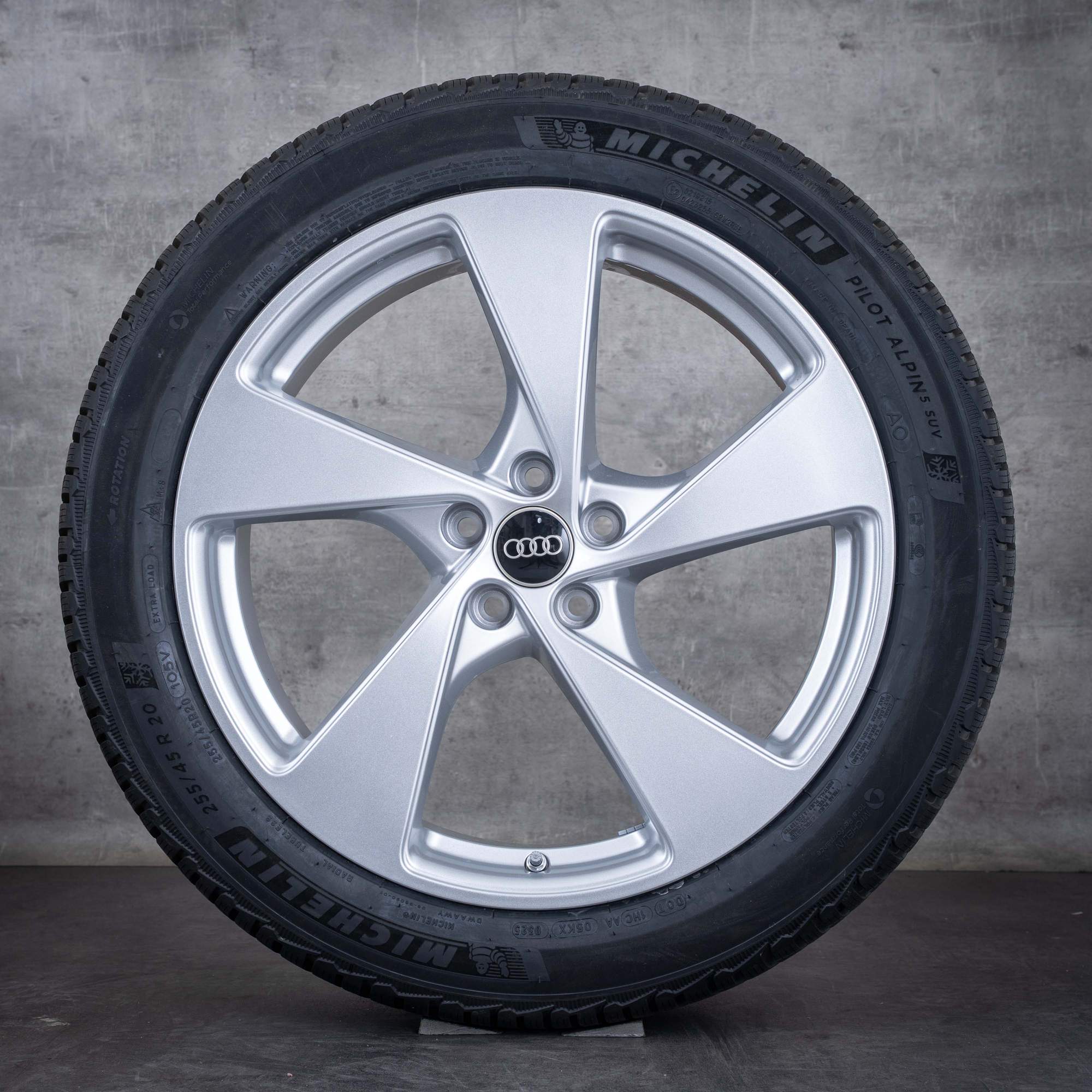 OEM Audi Q5 SQ5 winter wheels 20 inch FY GU rims 8MA601025G silver glossy