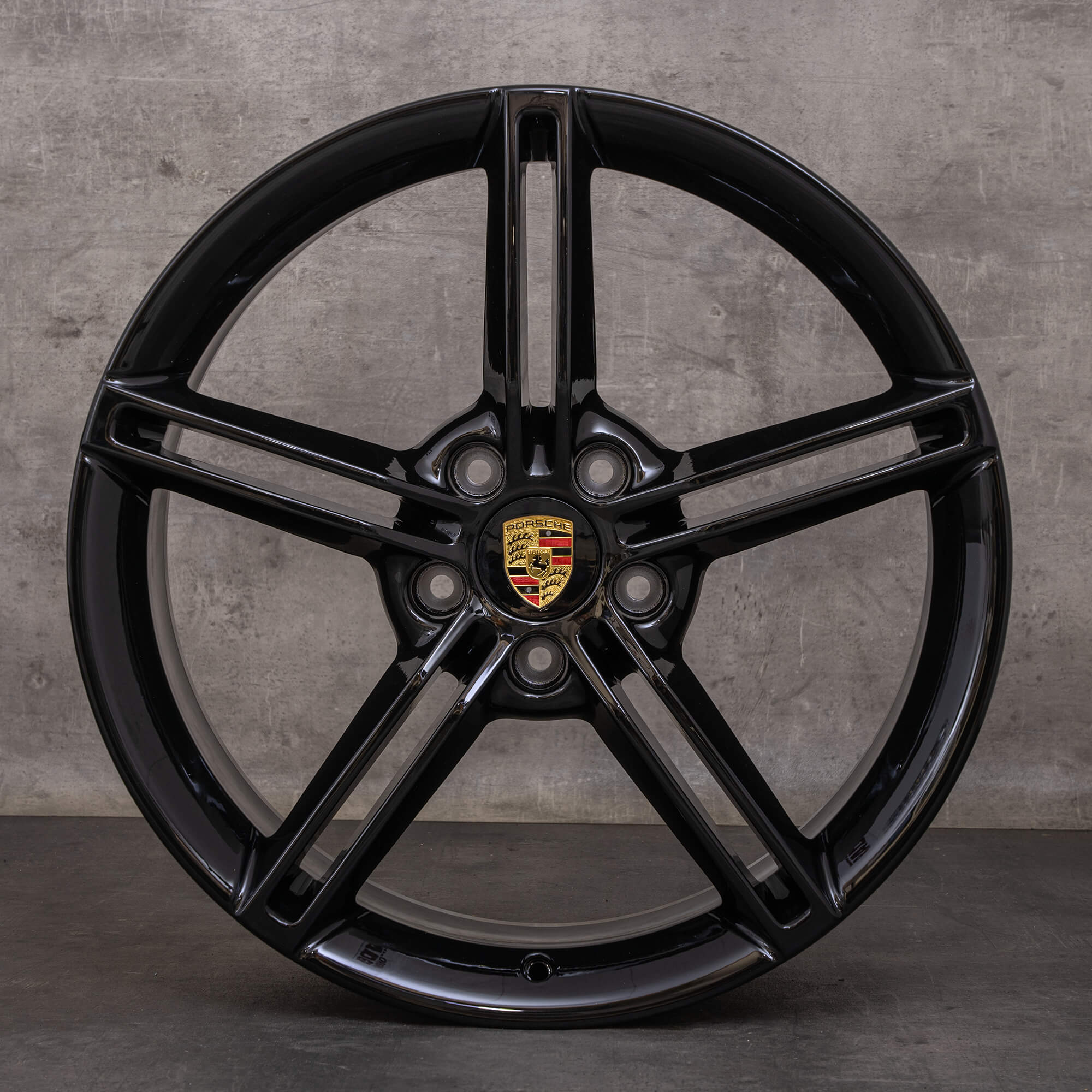 OEM Porsche Taycan rims 21 inch 9J1 9J1601025AA 9J1601025AB black