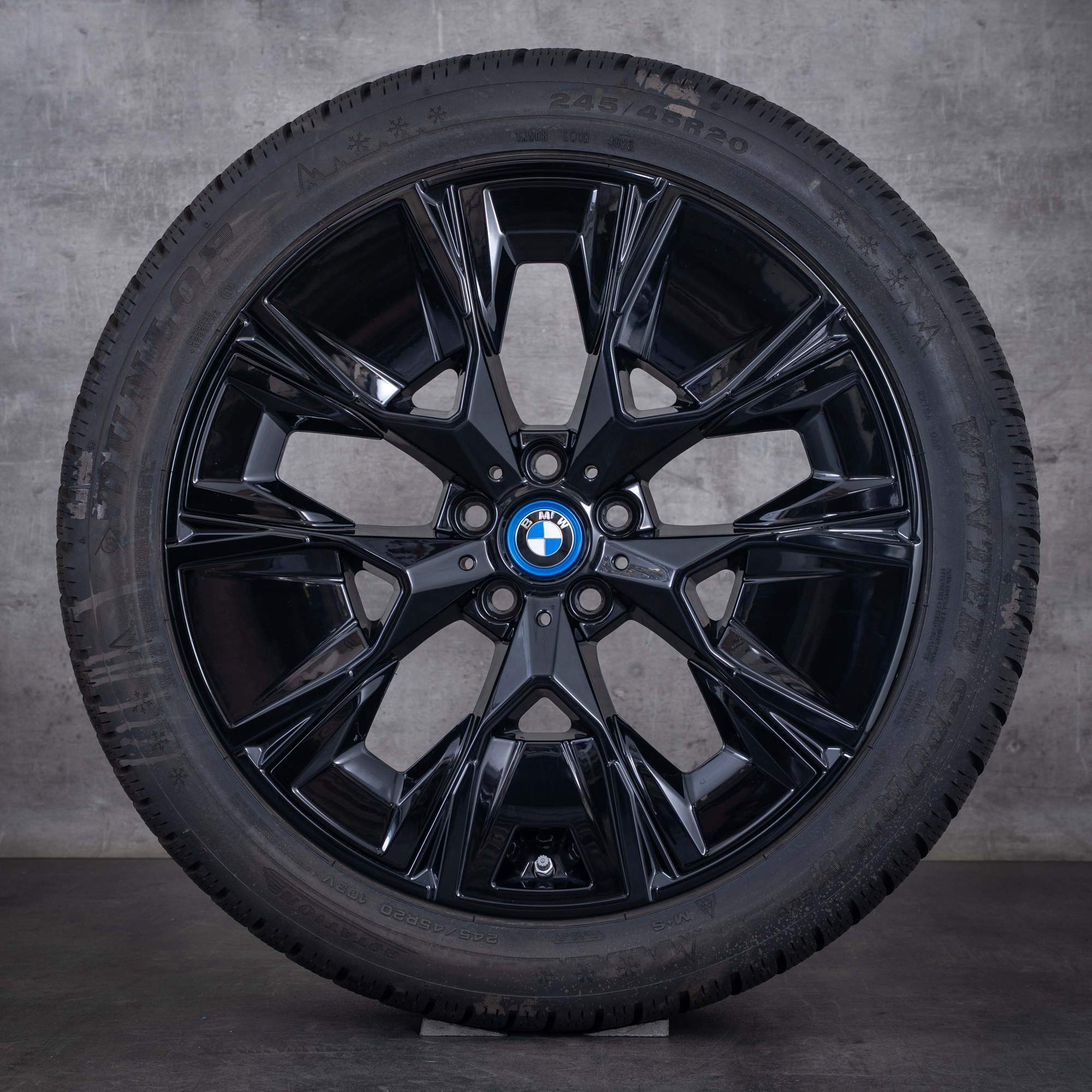 Original BMW iX3 Winterräder 20 Zoll G08 Felgen Styling 890 M 7916267 7916268 jet black