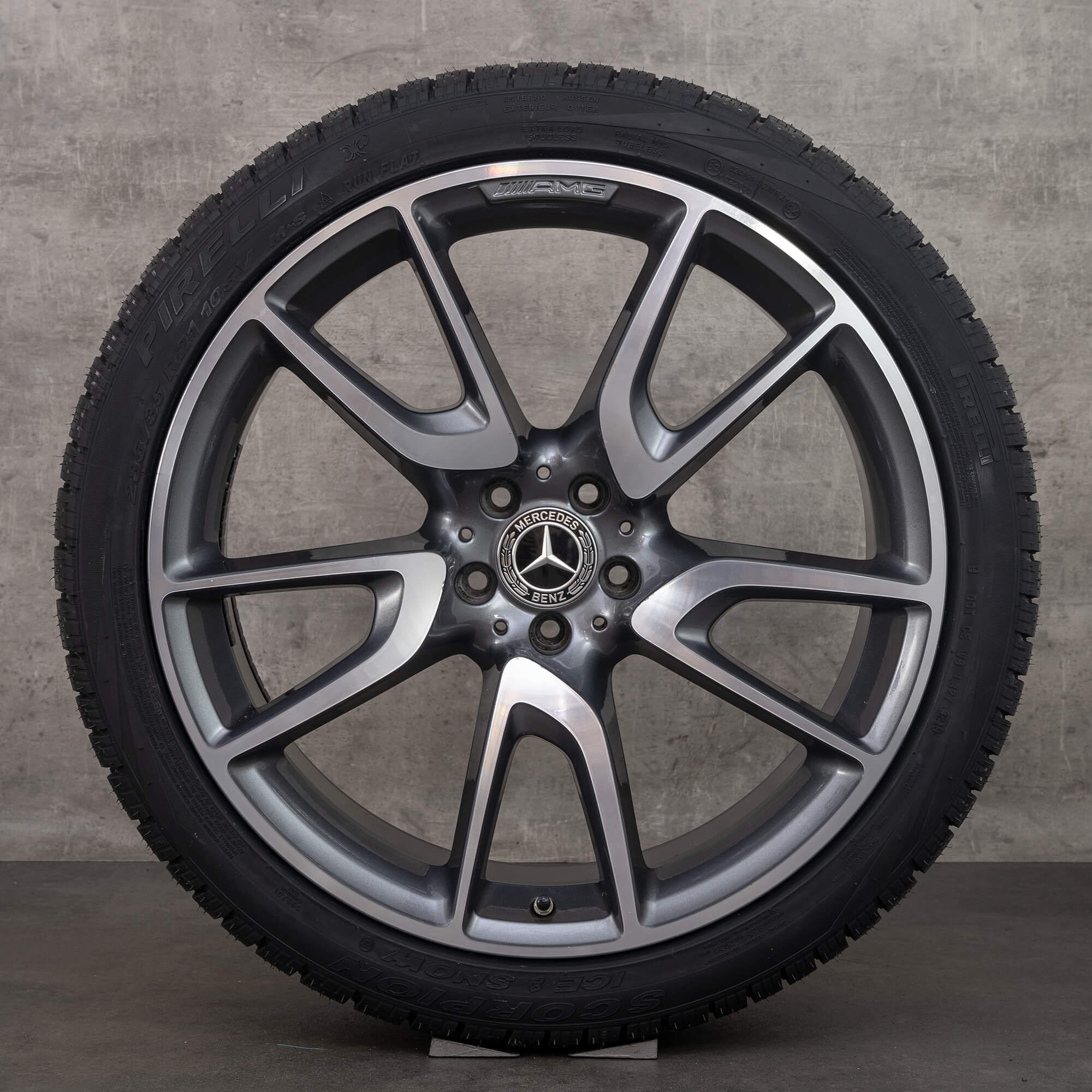 AMG 21 tommer fælge Mercedes Benz GLC43 C253 komplette vinterhjul vinterdæk