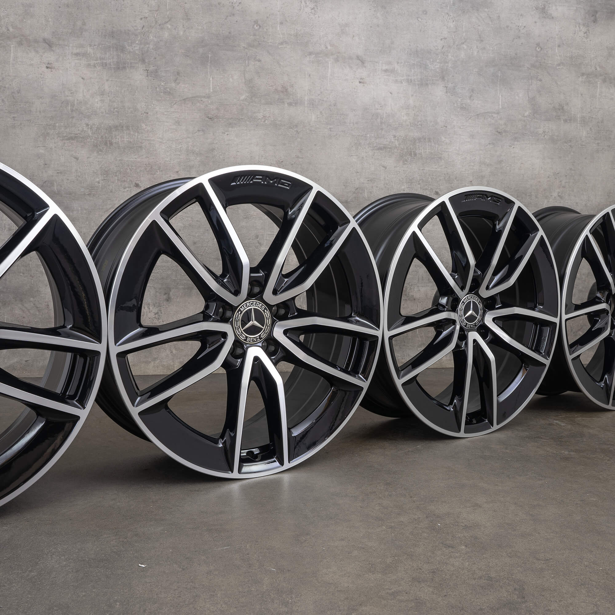 Alkuperäiset Mercedes Benz A-sarjan A35 AMG 19 tuuman 4Matic W177 vanteet A1774012000 musta Kiillotettu UUTUUS