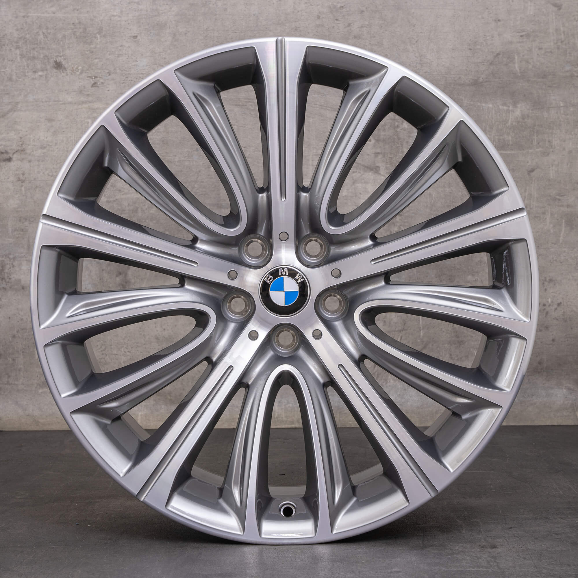 Jantes originais BMW Série 7 6 de 20 polegadas G11 G12 G32 GT Gran Turismo Styling 628 ferric grey high gloss NOVO