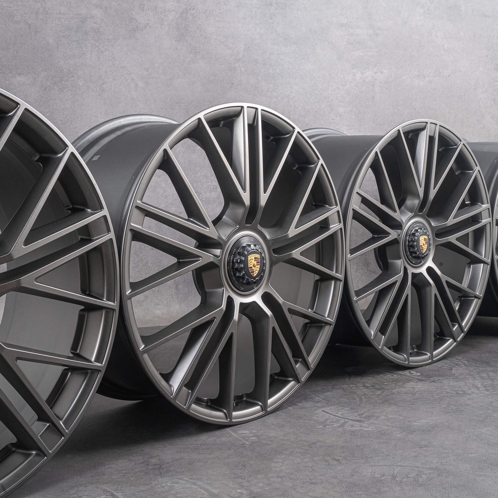 Original Porsche 21 pulgadas llantas Panamera 976 Turbo S GTS centro de bloqueo