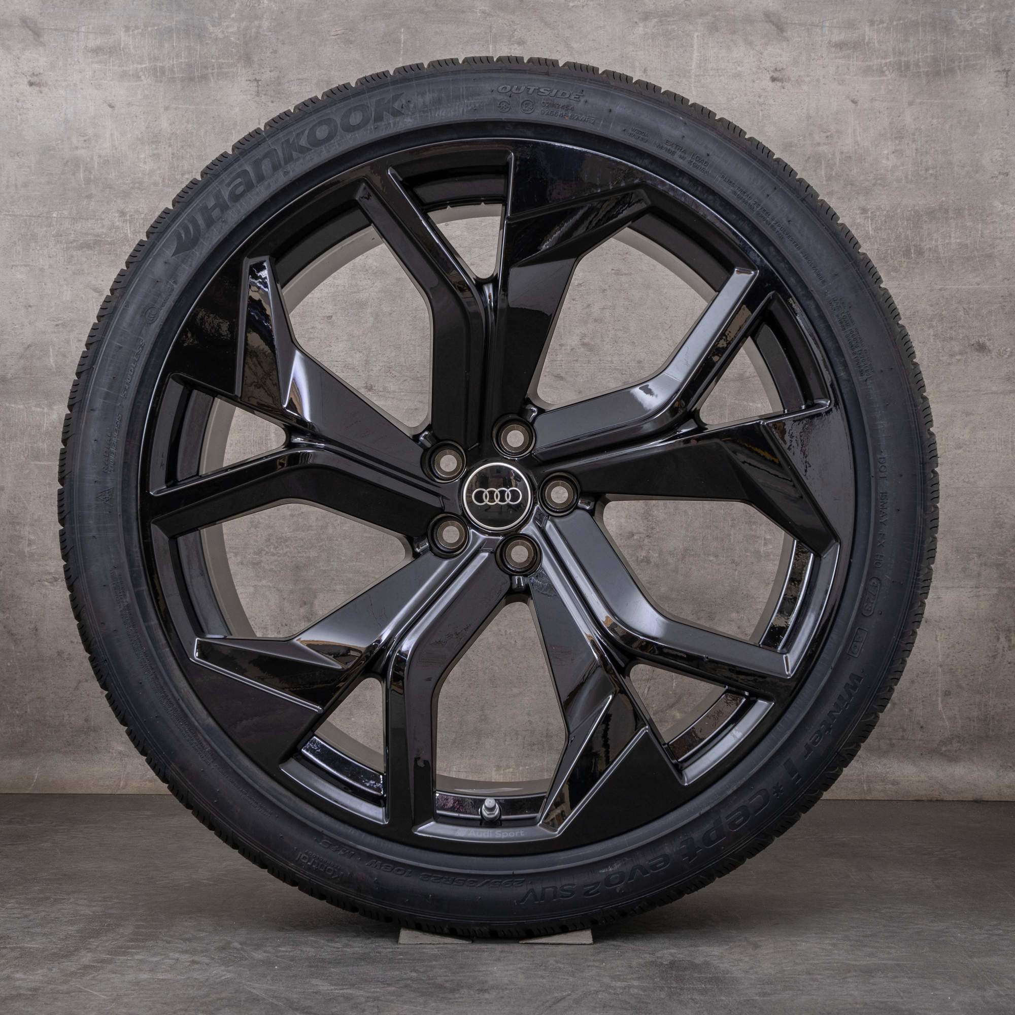 OEM Audi RSQ8 winter wheels 23 inch 4M8 rims Rotor 4M8601025DC black glossy