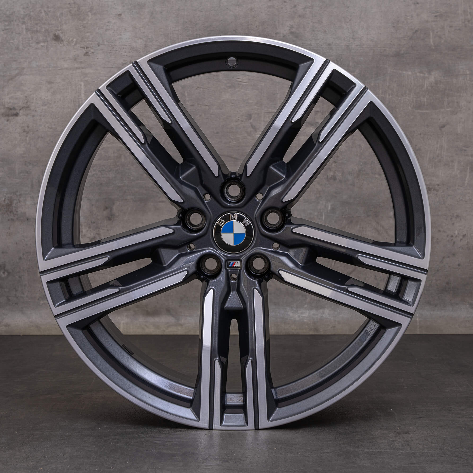 Alkuperäiset BMW 8-sarjan vanteet 19 tuuman G14 G15 G16 Styling 727 M 8090019 8090020 orbit harmaa kiillotettu.