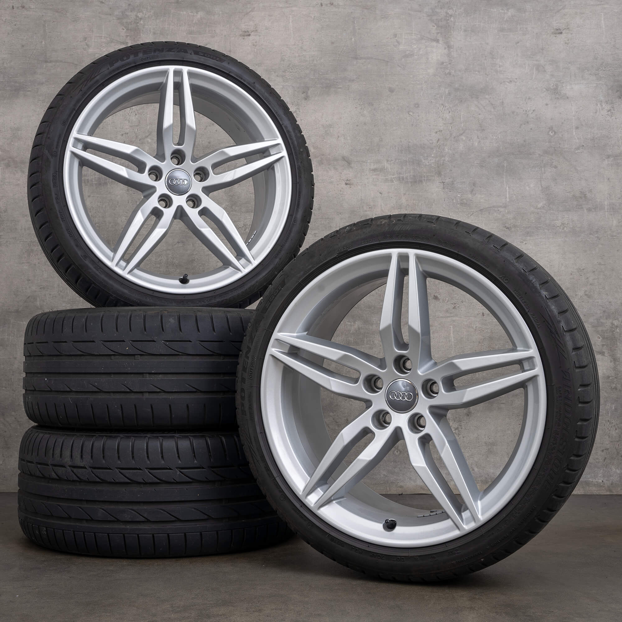 Audi A5 S5 8W B9 summer wheels tires 18 inch alloy rims 8W0601025AM