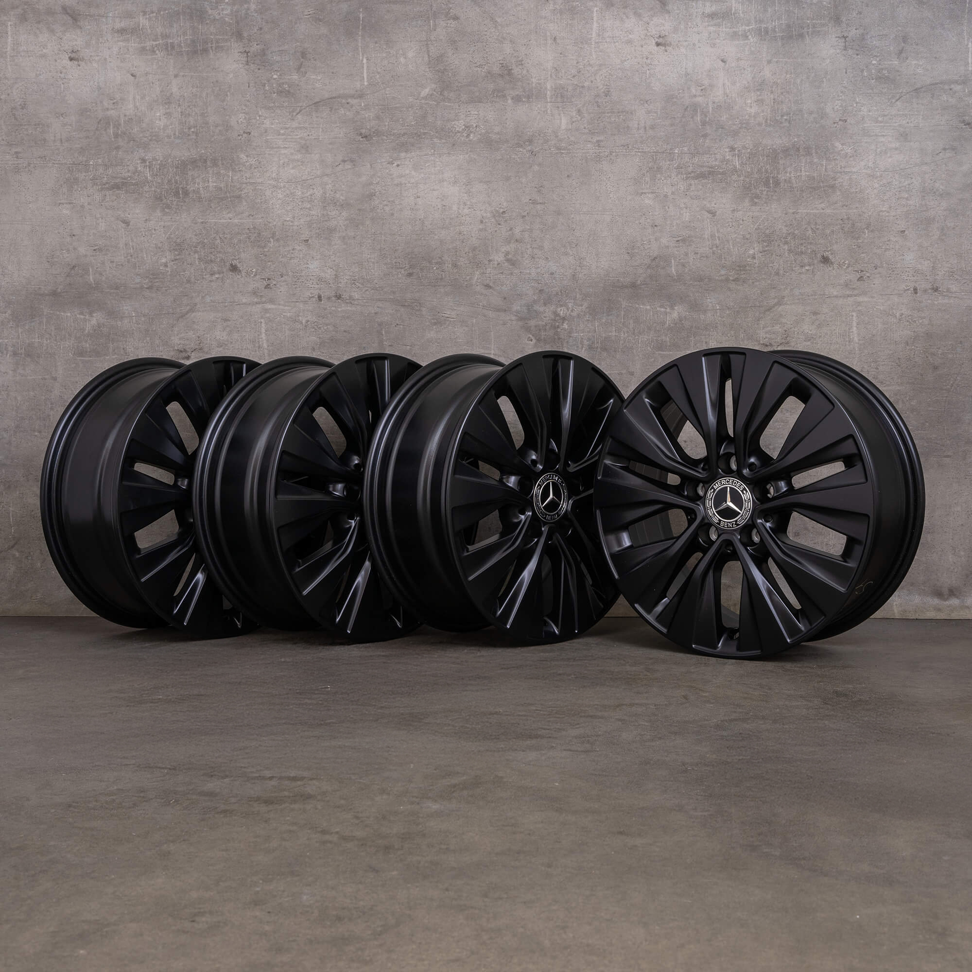 Original Mercedes Benz A B Klasse CLA Felgen 16 Zoll W177 V177 W247 X118 C118 A1774010000 schwarz glanzgedreht