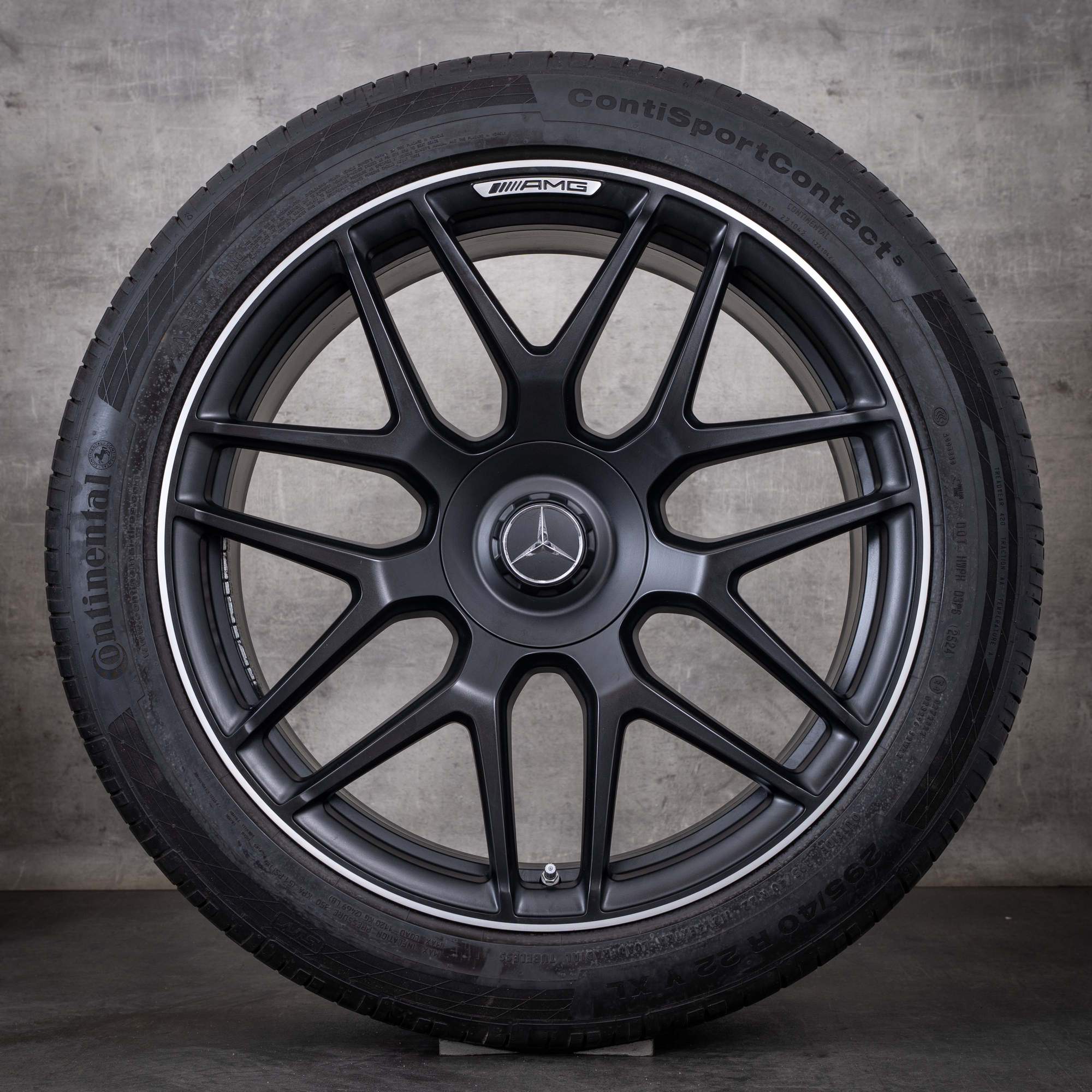 OEM Mercedes-Benz G-Class G63 AMG 22-inch rims W465 W463A summer wheels A4634012000 matte, diamond cut