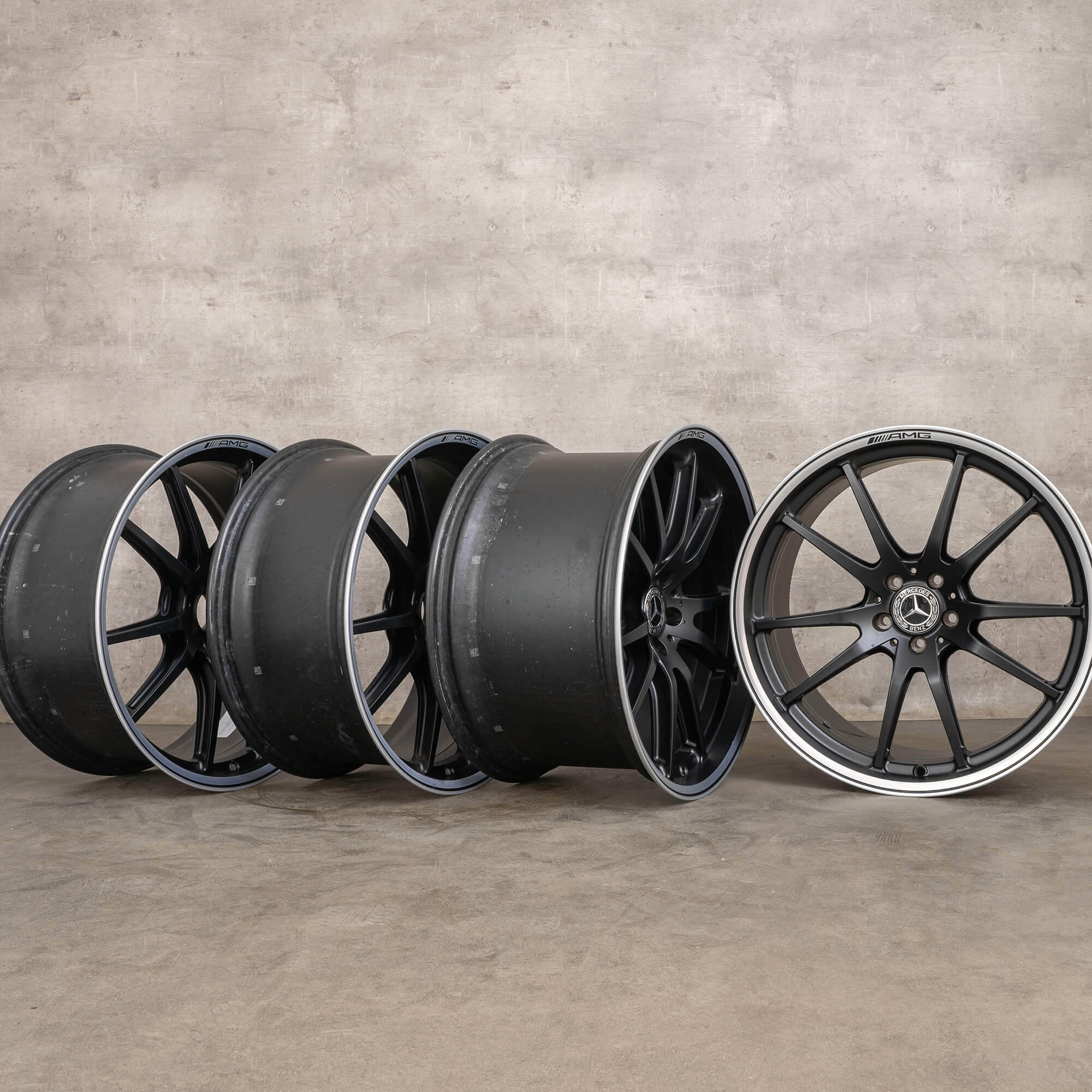 Alkuperäiset Mercedes-Benz AMG GT 43 53 63 S 4Matic+ & E Performance 21 tuuman X290-vanteet A2904011200 A2904011300 musta silkkimatta diamond cut UUDET