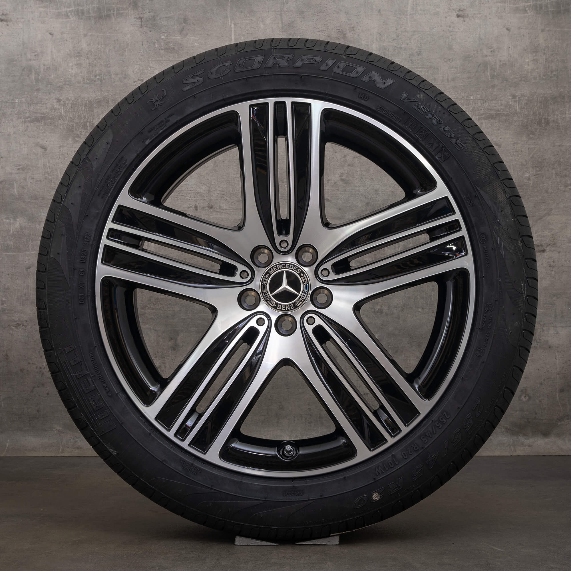 Llantas de verano originales Mercedes EQC N293 20 pulgadas A2934010400 A2934010600 negro brillante