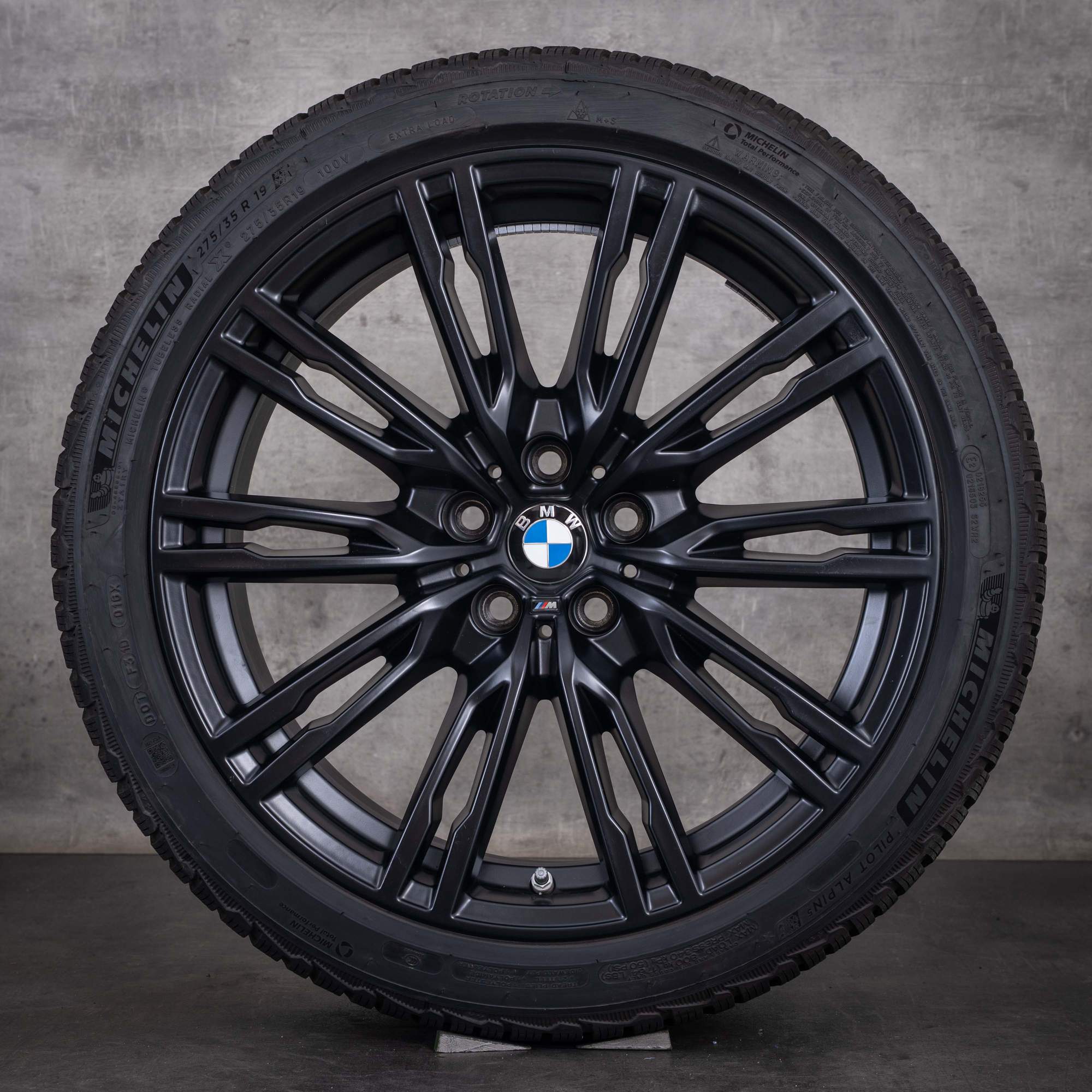 Oryginalne koła zimowe BMW M2 M3 M4 19 cali felgi G87 G80 G82 G83 stylizacja 829 M 8093844 8093845 jet black diamond cut