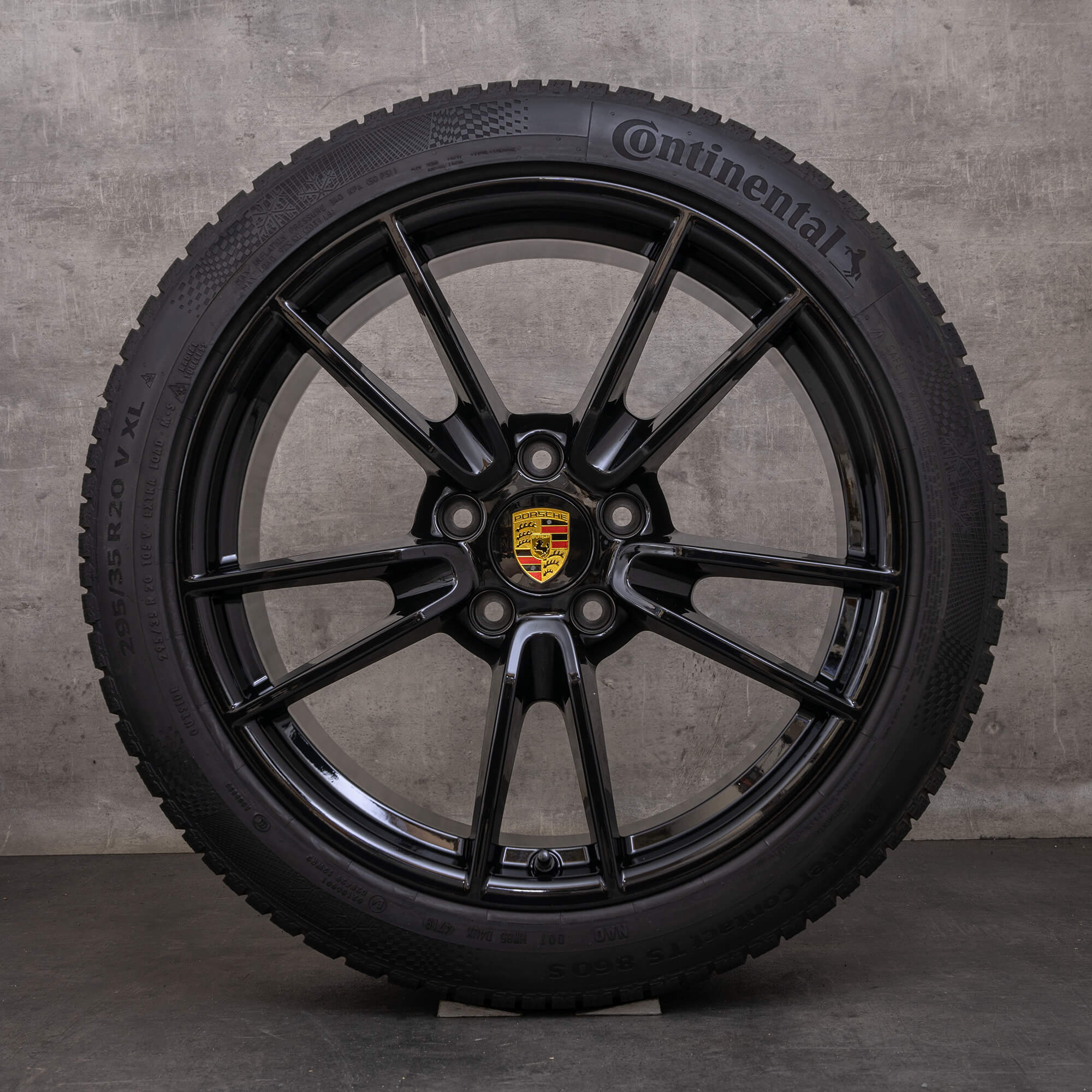 Original Porsche 911 ruedas de invierno 19 20 pulgadas 992 I Carrera llantas 992601025 992601025B negro brillante