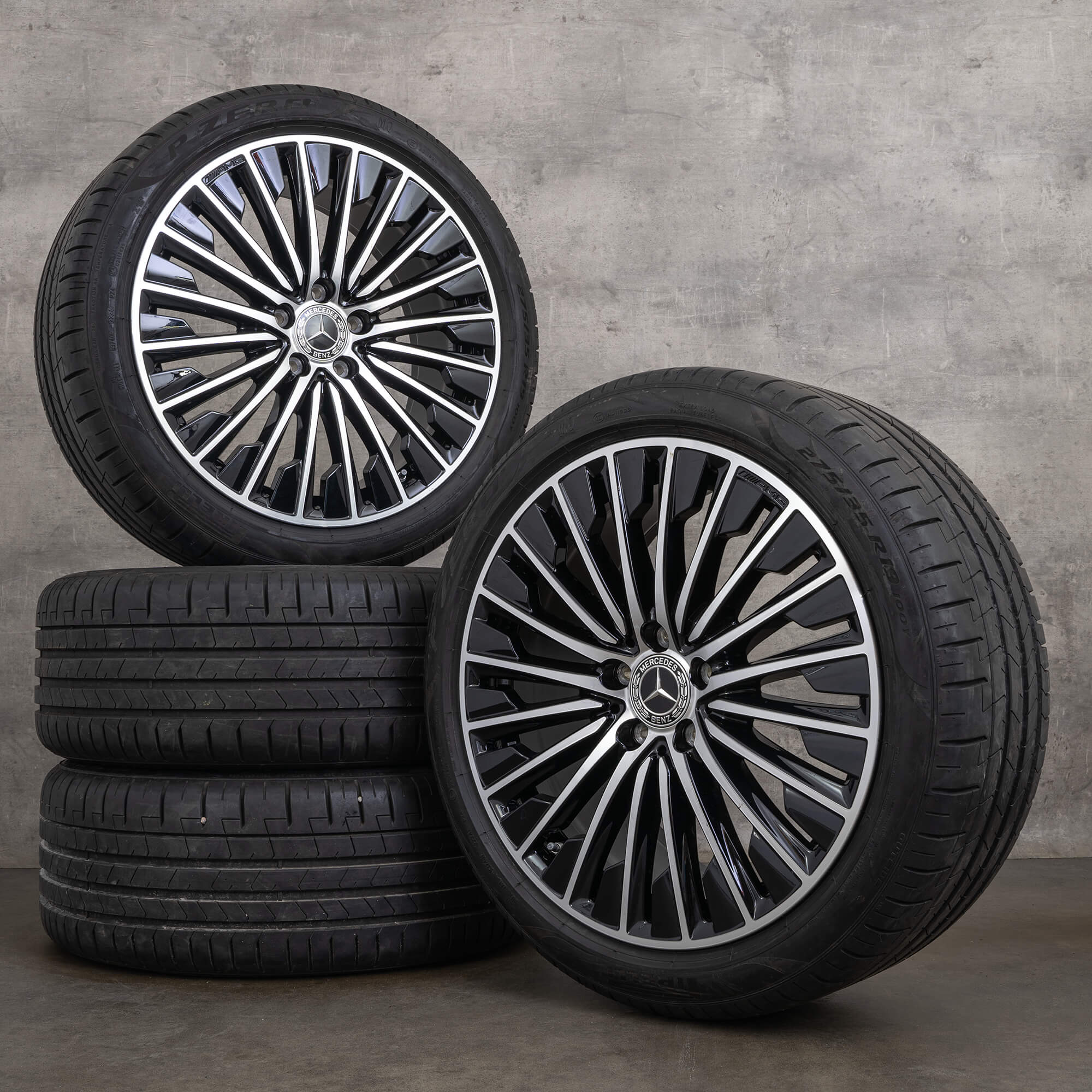 OEM Mercedes Benz CLE AMG rims 19 inch C236 summer wheels A2364012100 A2364012200 black high-gloss