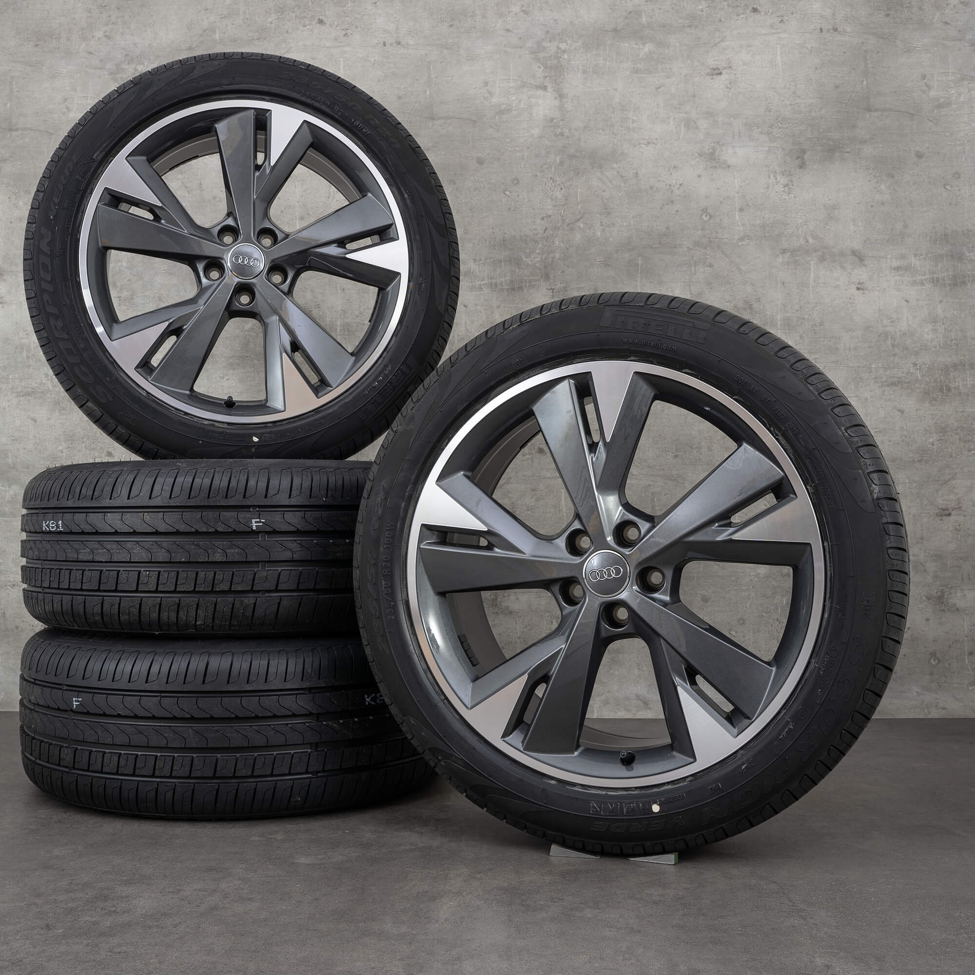 OEM Audi Q4 e-tron Rims 20 inch Sportback summer wheels 89AQ6901025AR ...