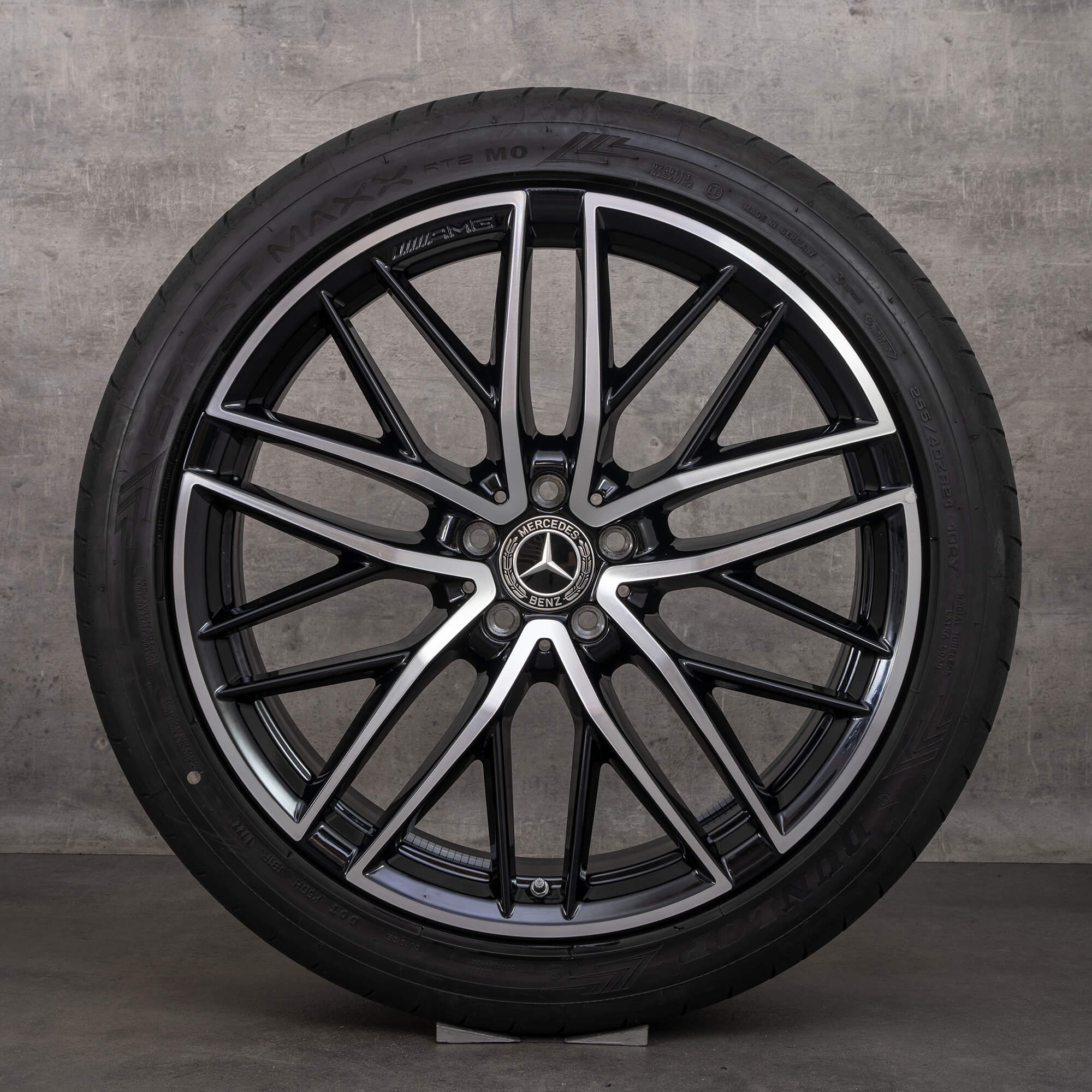 Autentico Mercedes Benz GLC 43 AMG ruote 21 pollici C253 X253 estive A2534015700 A2534015800 nero finitura ad alta lucentezza
