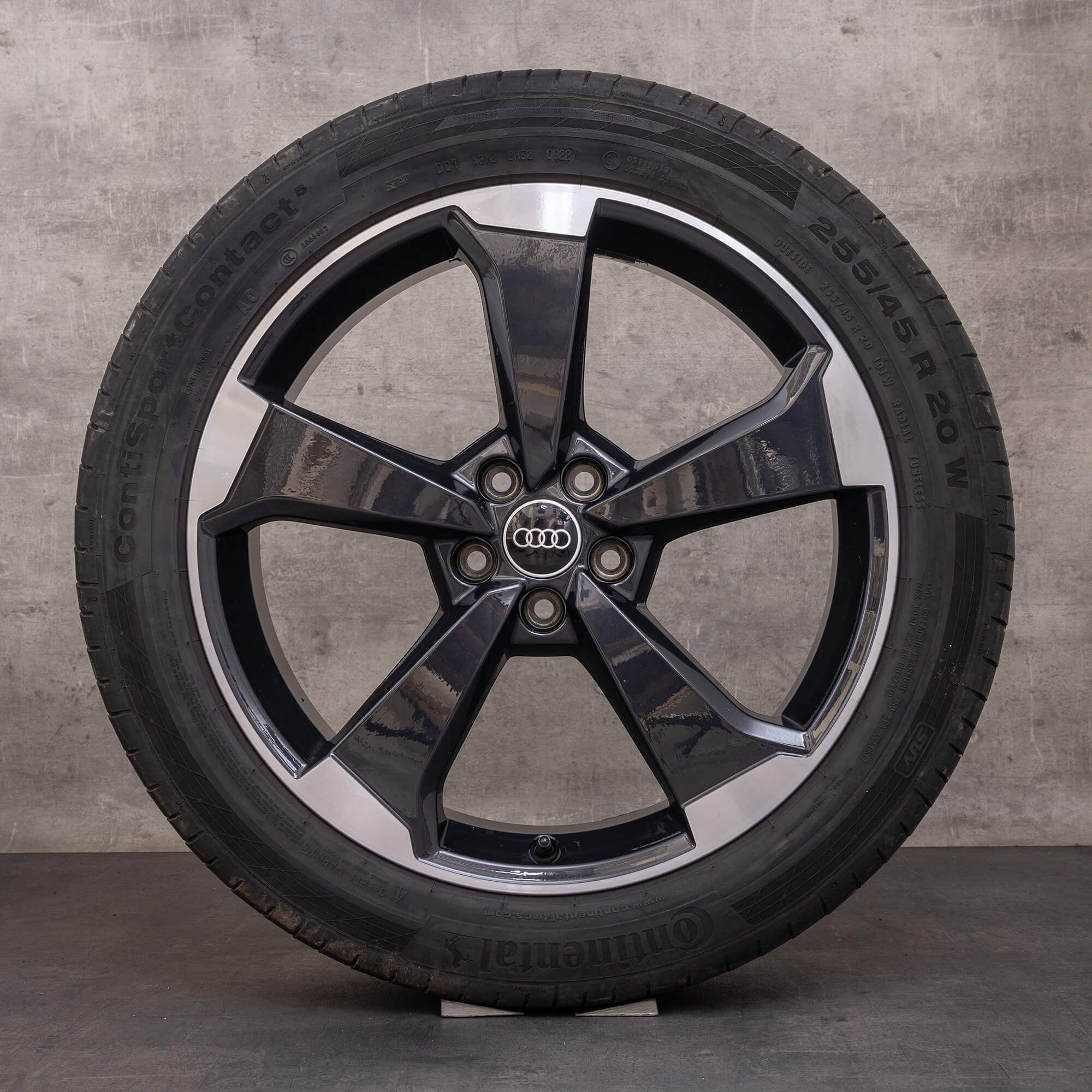Original Audi Q5 SQ5 Winterräder 20 Zoll FY Felgen Rotor 80A601025AQ titan glanzgedreht