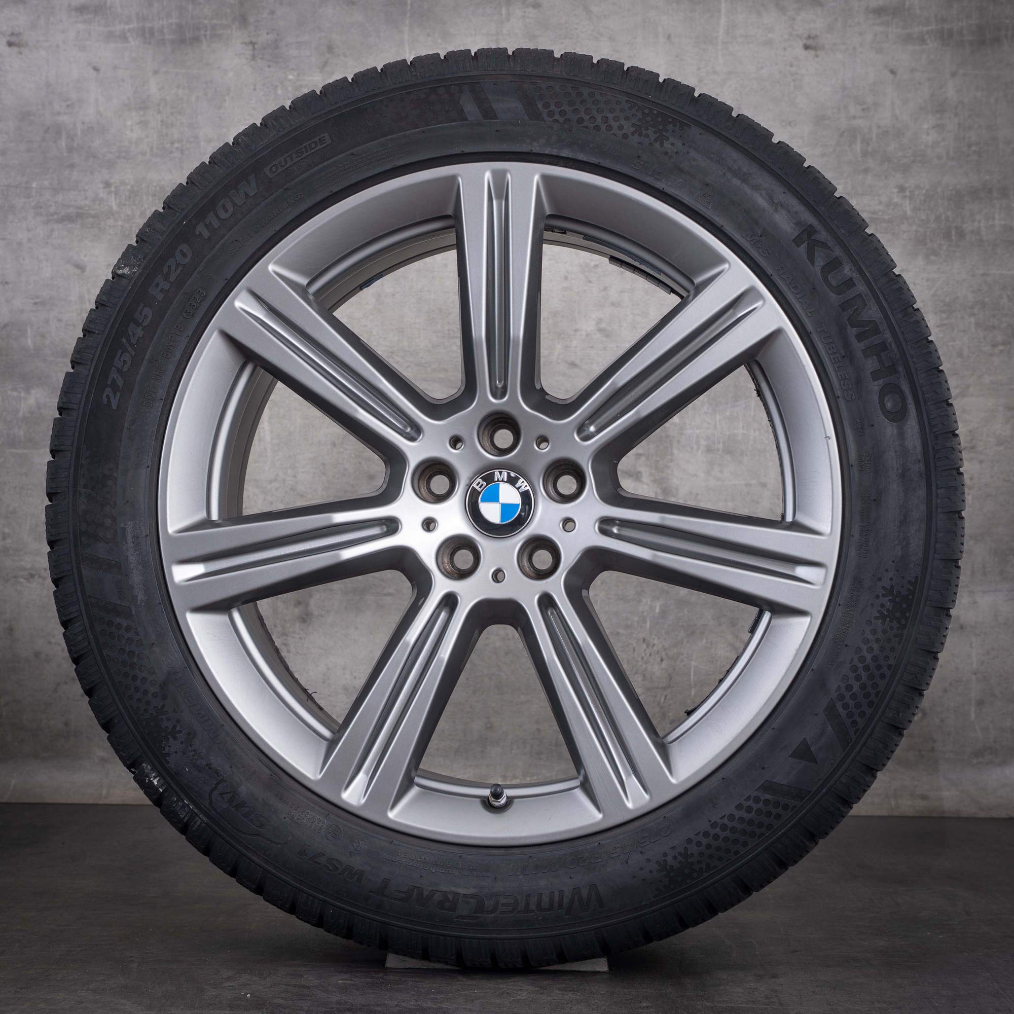 OEM BMW X5 X6 winter wheels 20inch G05 G06 rims Styling 736 6883753 Ferric Gray Gloss