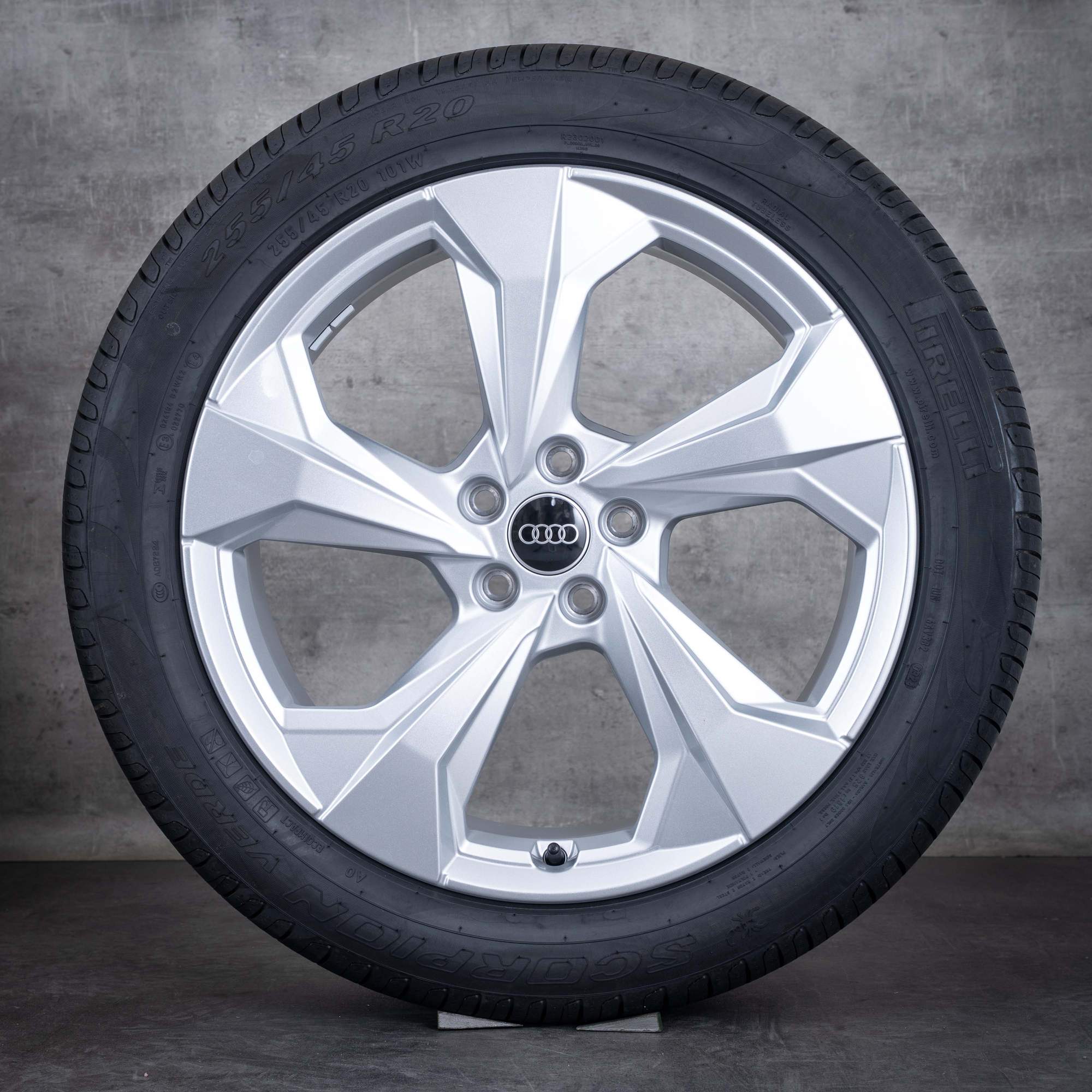 Oem Audi Q5 SQ5 jantes 20 pouces FY pneus été 80A601025BL argent brillant