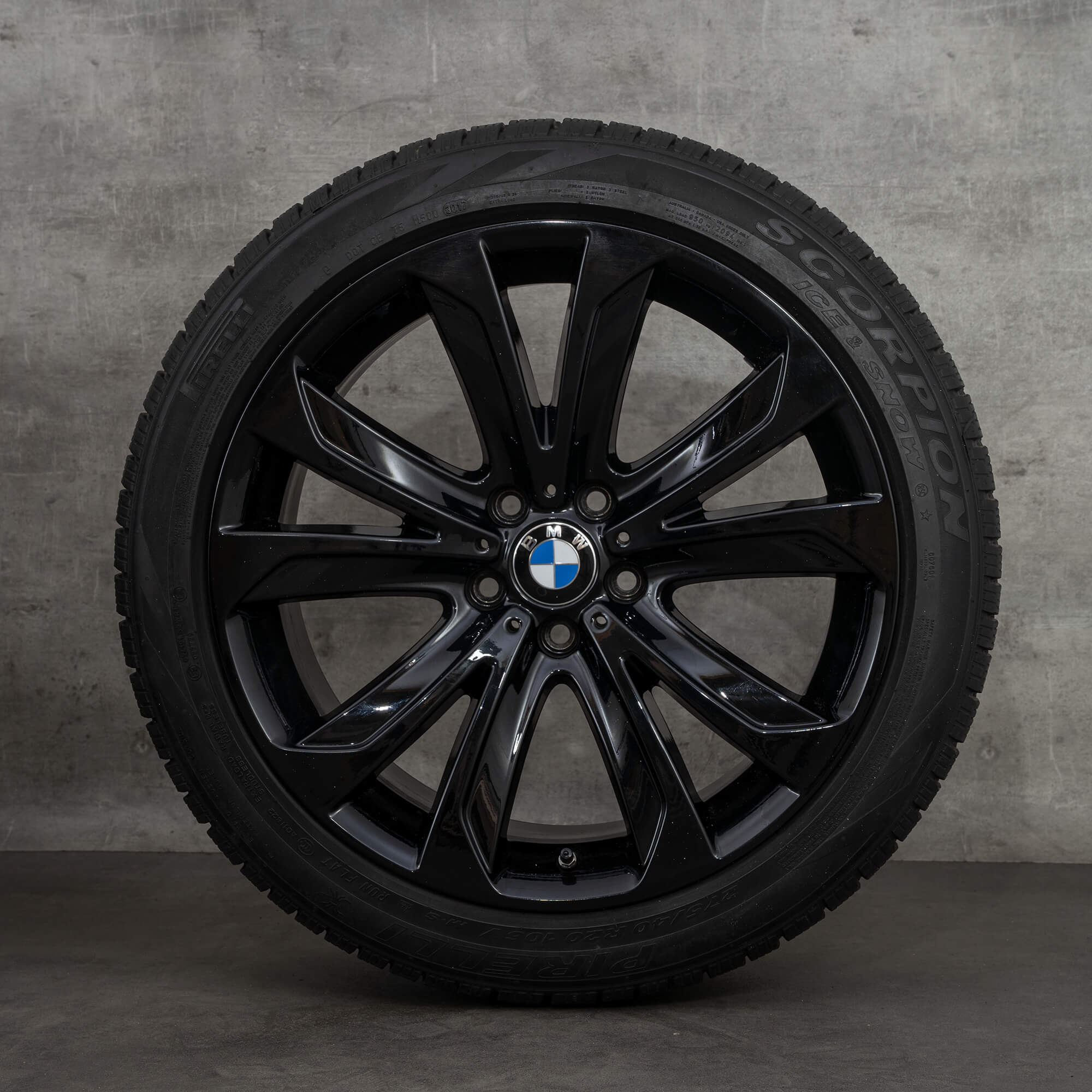 BMW X5 E70 F15 X6 F16 20 palcové ráfky zimní pneumatiky kola styl 491