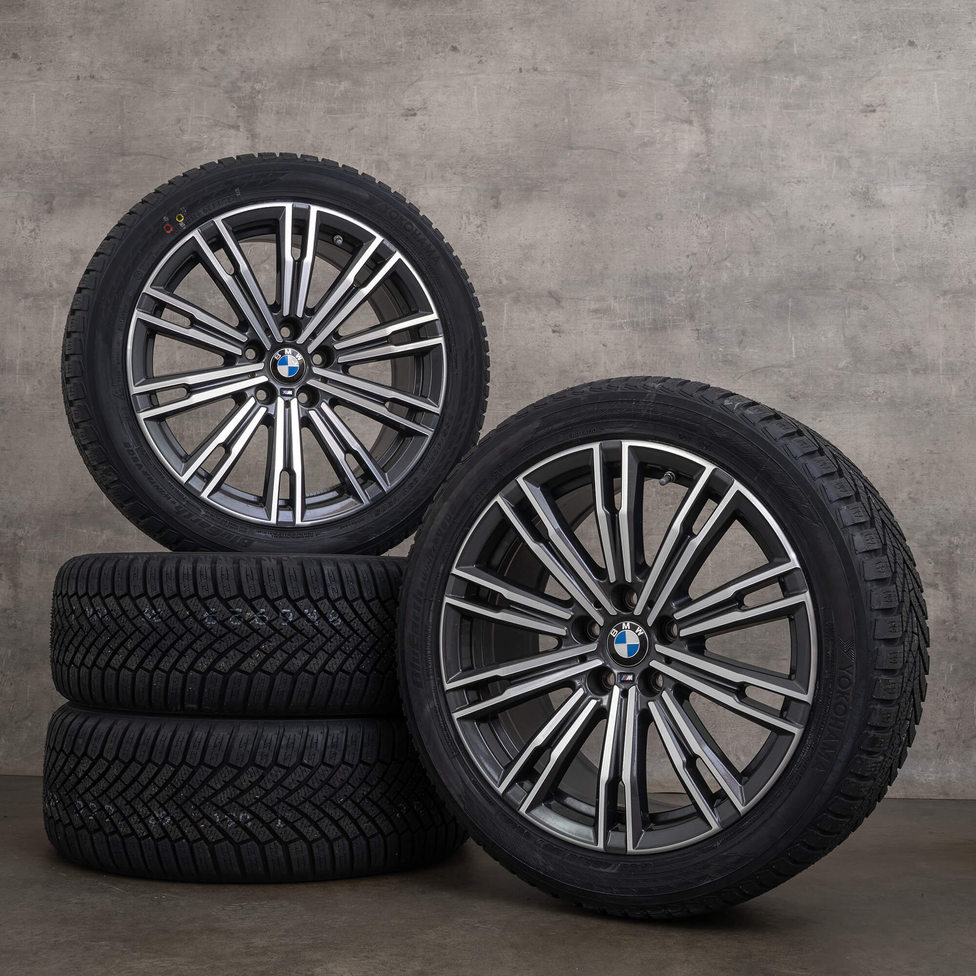 Originální zimní kola BMW řady 2 3er 4er 18 palců G42 G20 G21 G22 G23 disky 790 M 8089890 8089891 barva Orbit Grey diamond cut
