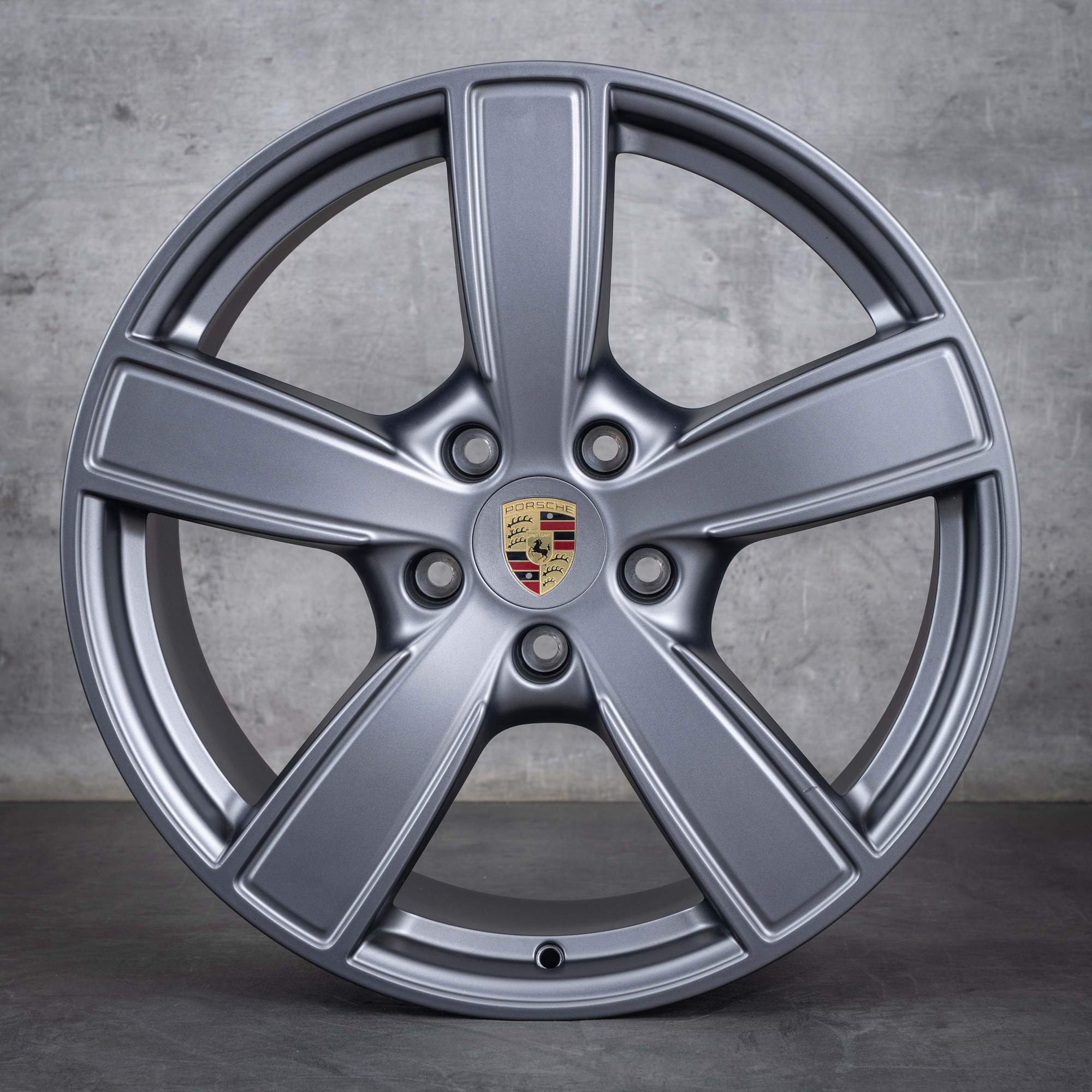 Alkuperäiset Porsche Cayenne 20 tuuman vanteet 9YA E3 9Y0601025BP 9Y0601025BQ Sport Classic platina hopea matta