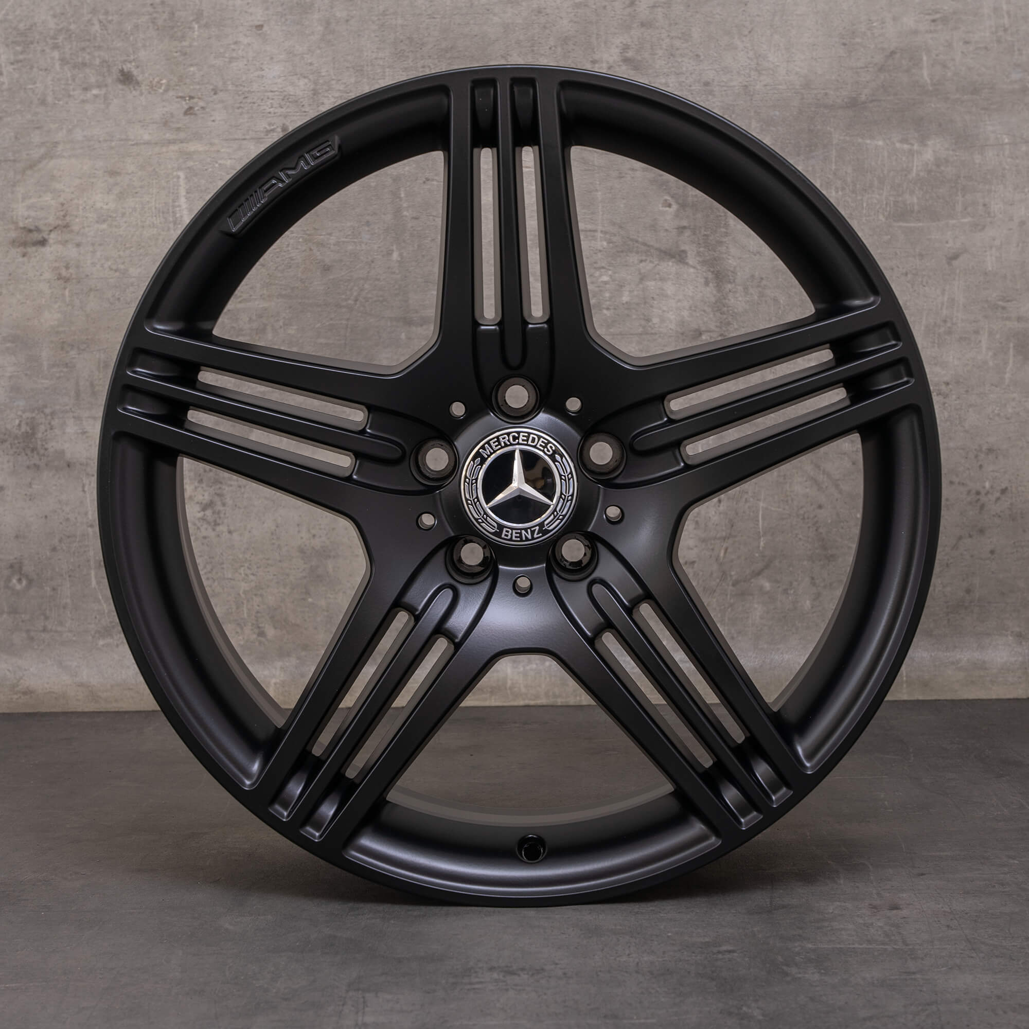 Orijinal Mercedes Benz SL jantlar 19 inç R230 A2304015402 A2304015502 siyah mat