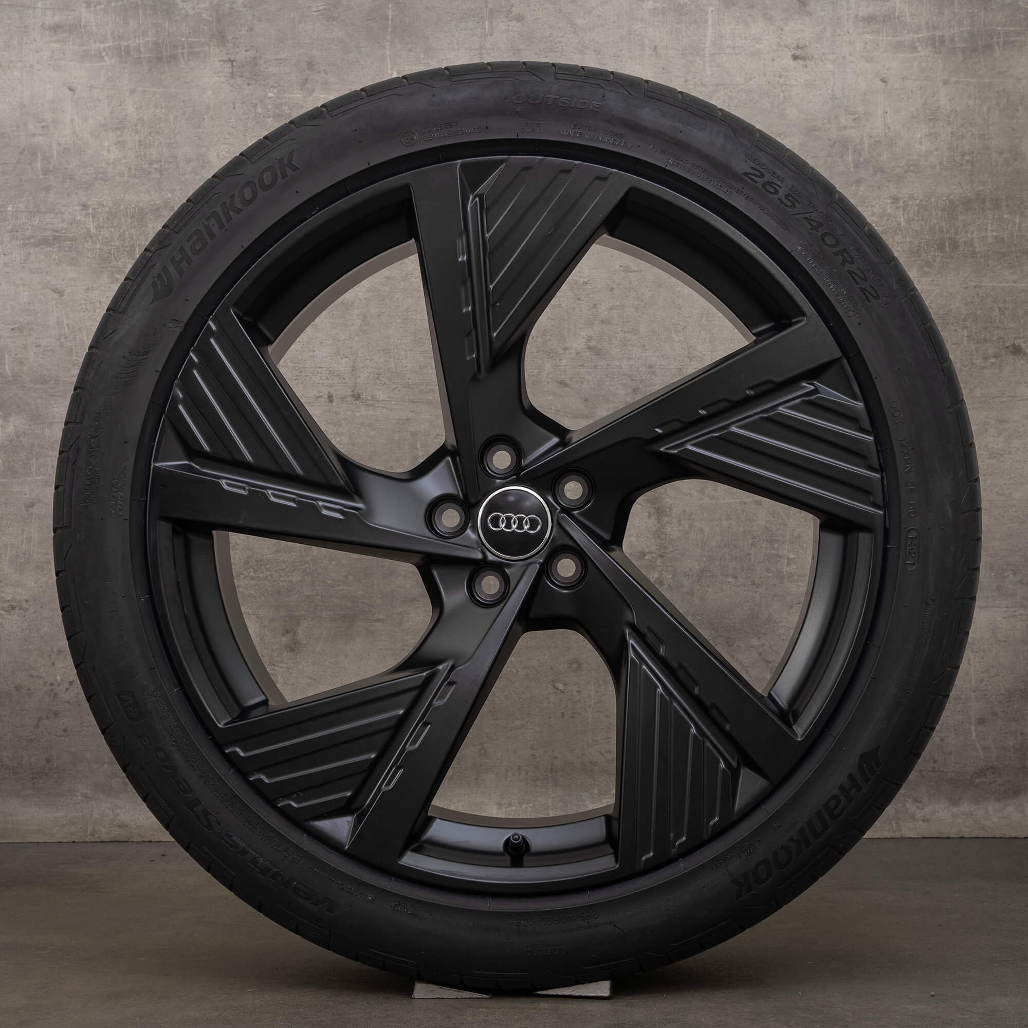 Oem Audi Q8 e-tron pneus hiver 22 pouces GEN GEA & Sportback Jantes 4KE601025B noir mat