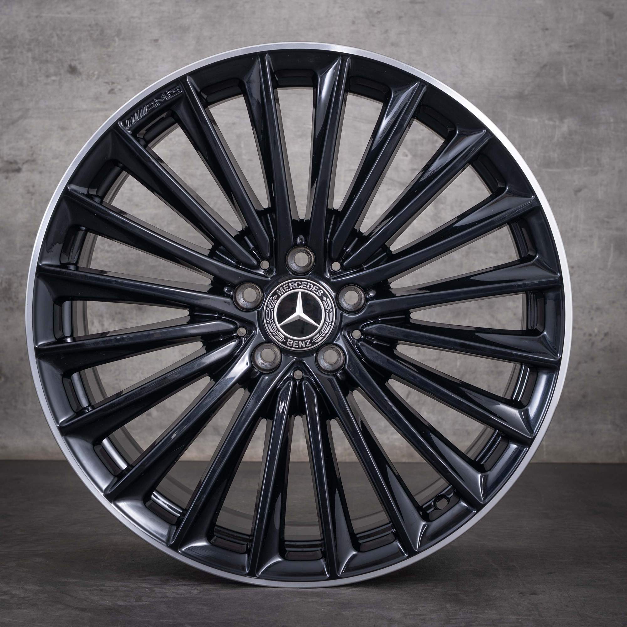 OEM Mercedes-Benz GLC AMG 20inch rims X254 C254 A2544010800 A2544010900 Black diamond cut